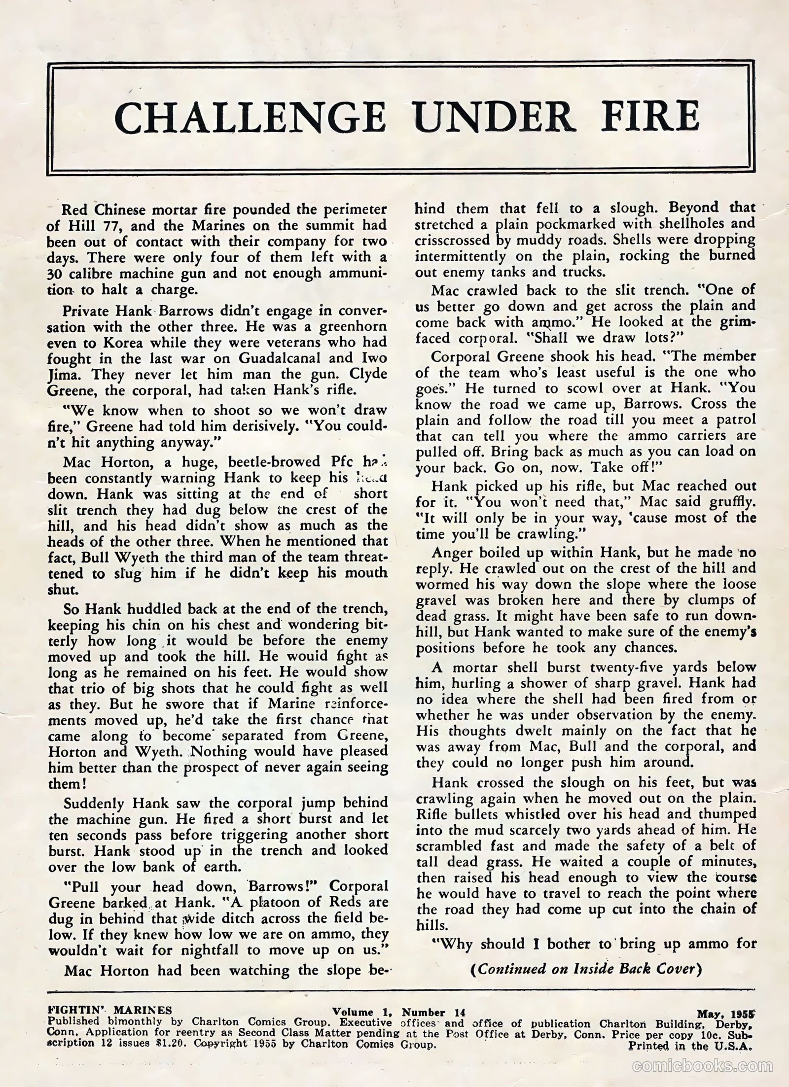 Fightin' Marines #14 (1955) — page 2 of 36