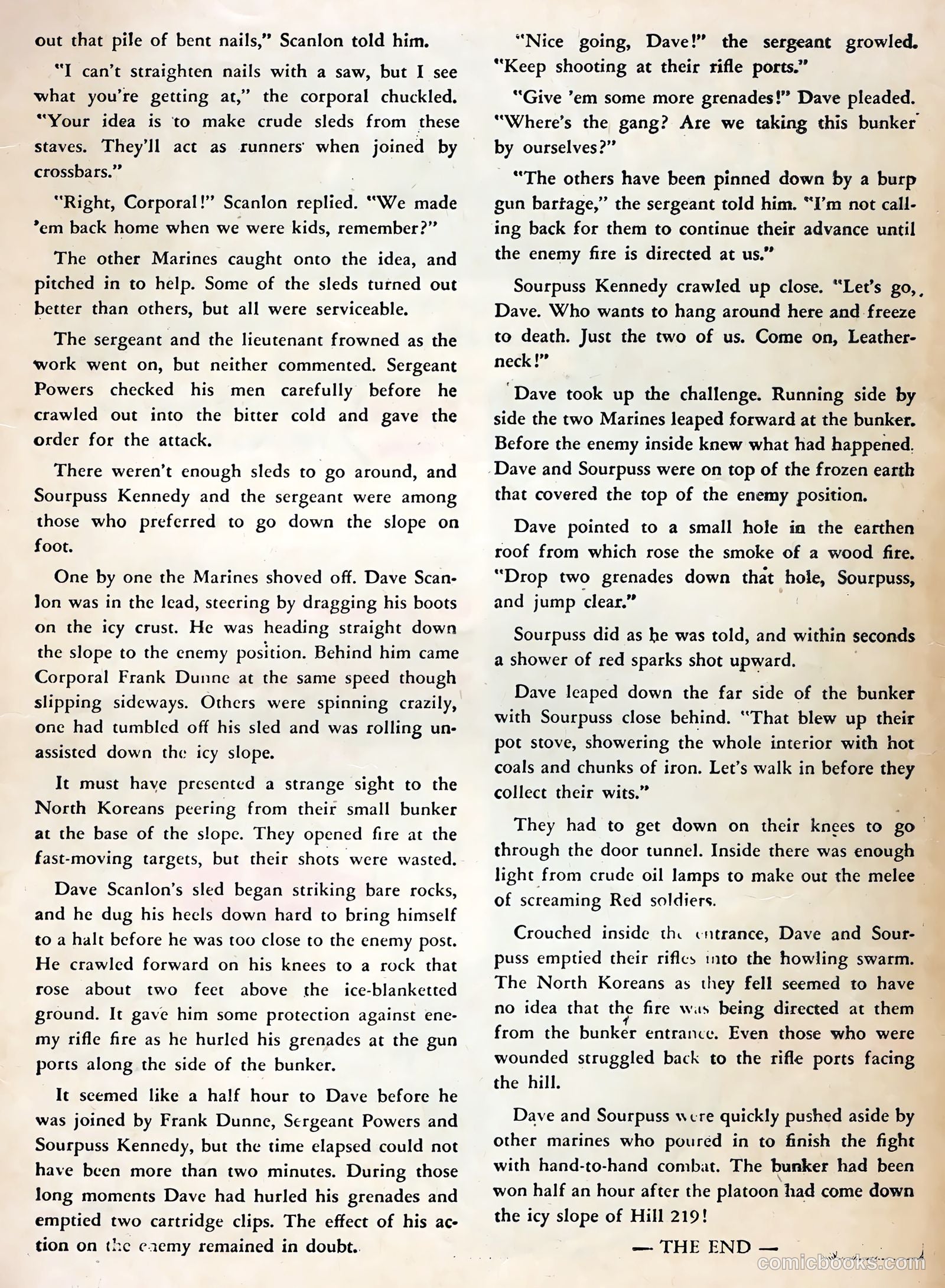 Fightin' Marines #15 (1955) — page 35 of 36
