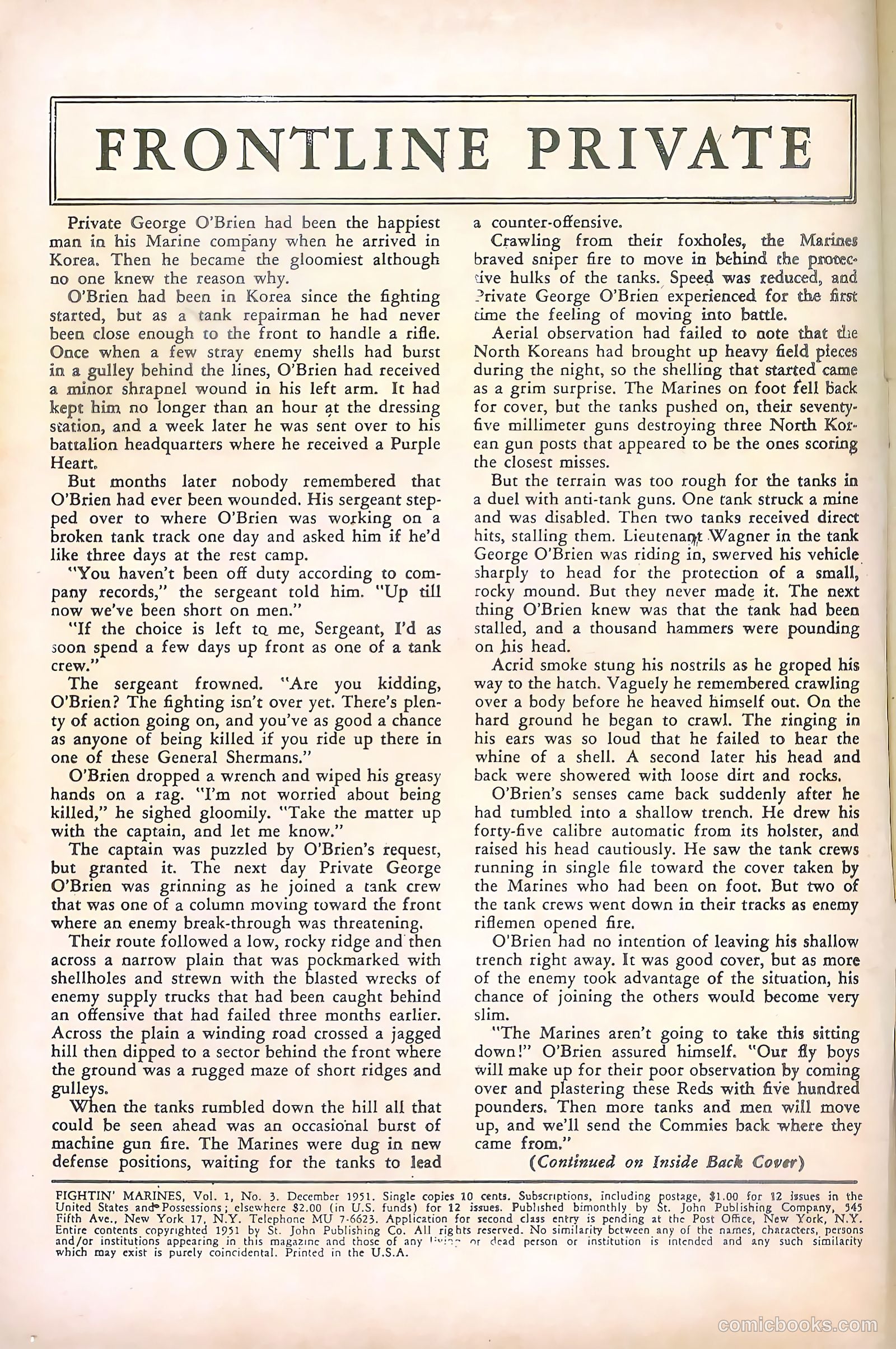 Fightin' Marines #16 (1955) — page 2 of 36