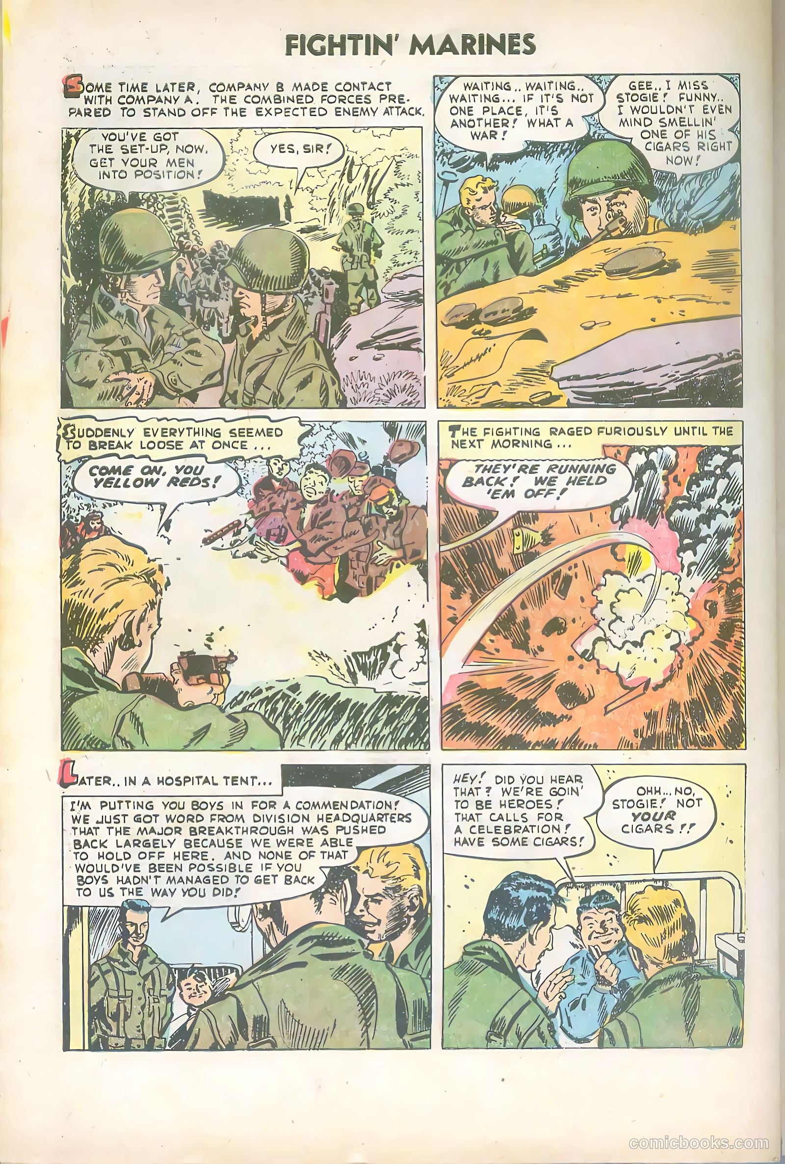 Fightin' Marines #16 (1955) — page 34 of 36