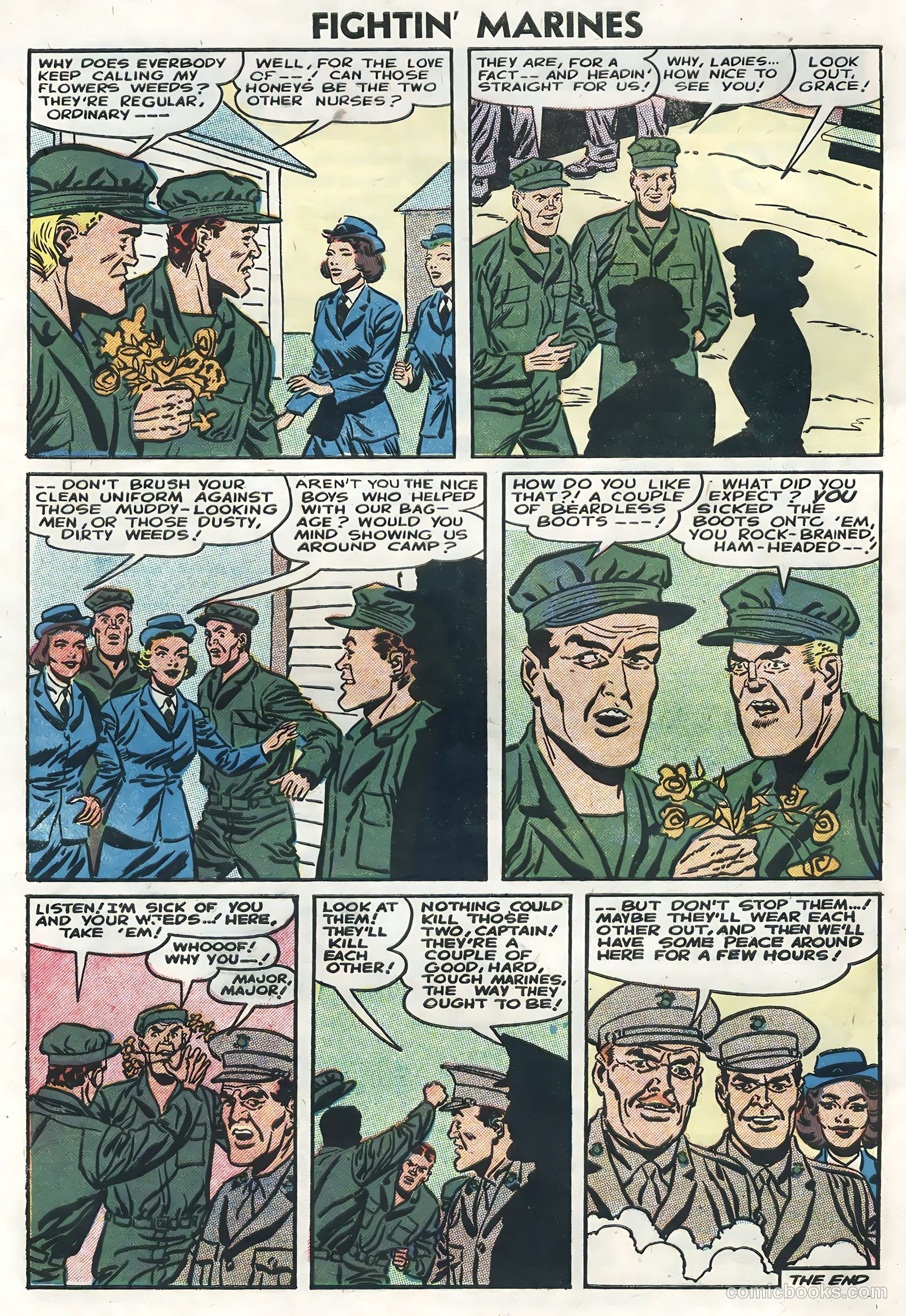 Fightin' Marines #19 (1956) — page 32 of 36