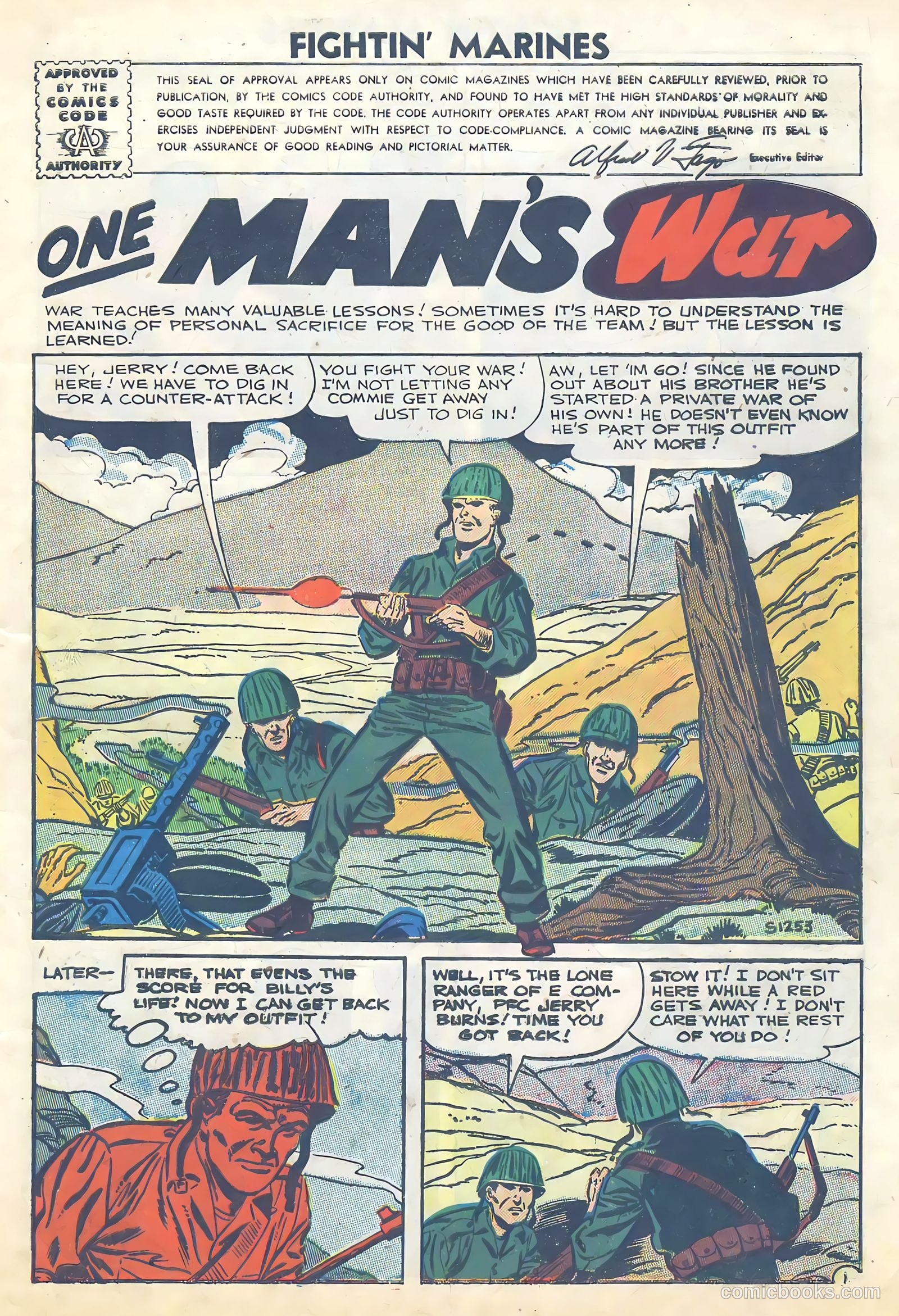 Fightin' Marines #20 (1957) — page 3 of 36