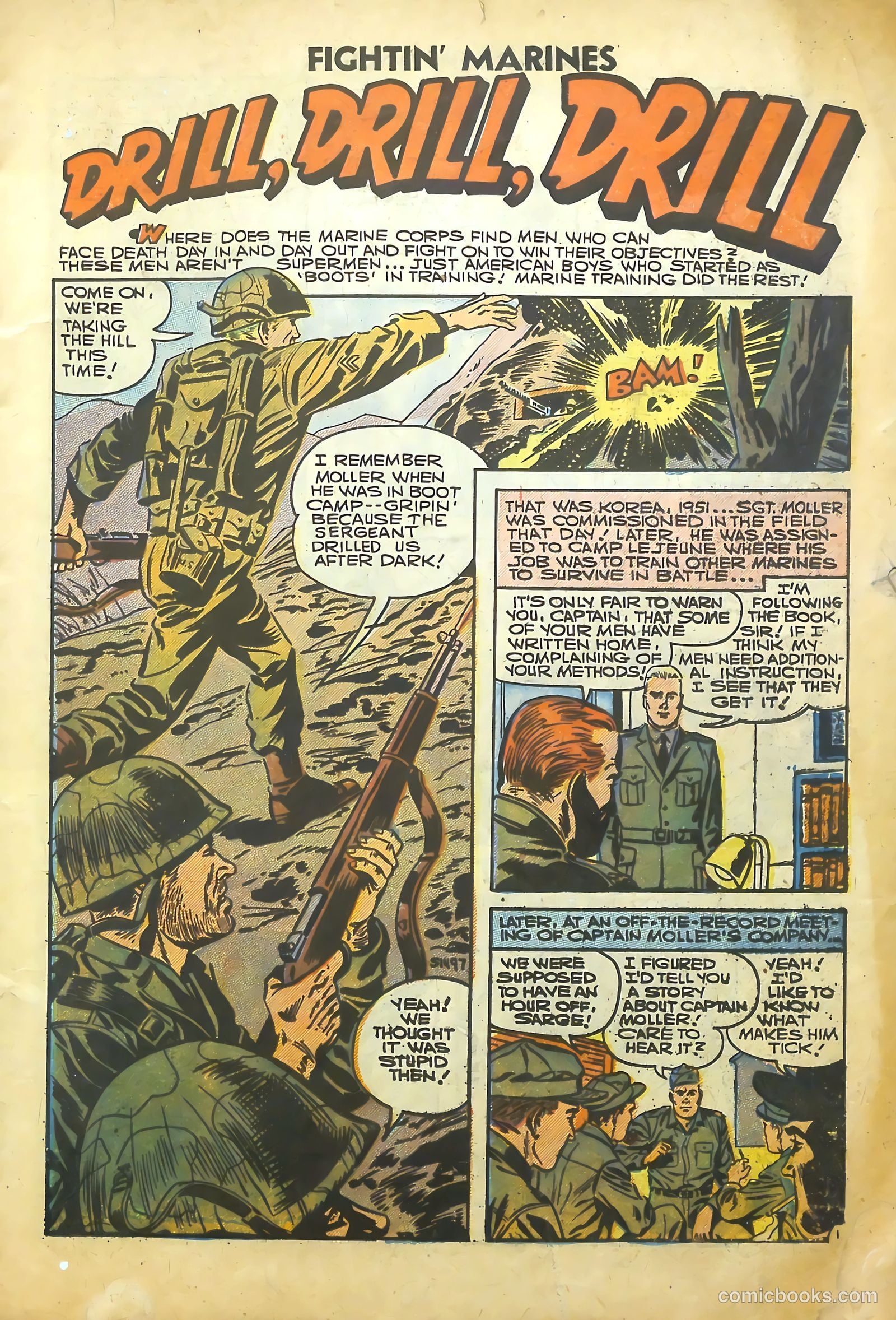 Fightin' Marines #21 (1957) — page 3 of 36