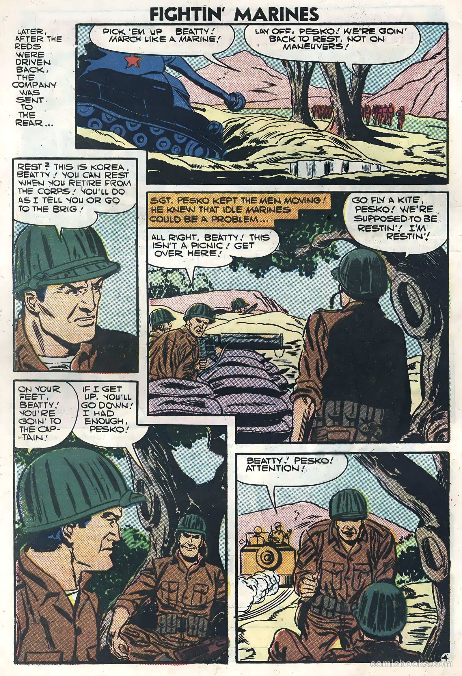 Fightin' Marines #24 (1957) — page 32 of 36