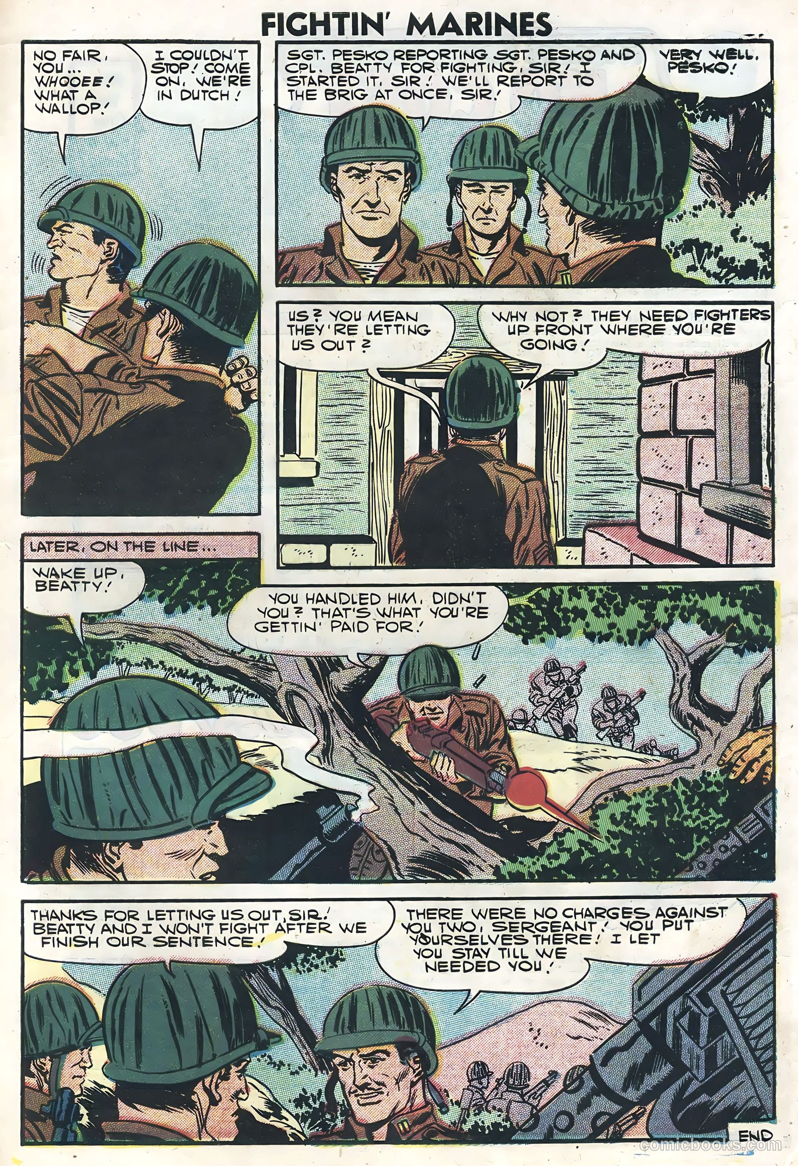 Fightin' Marines #24 (1957) — page 33 of 36