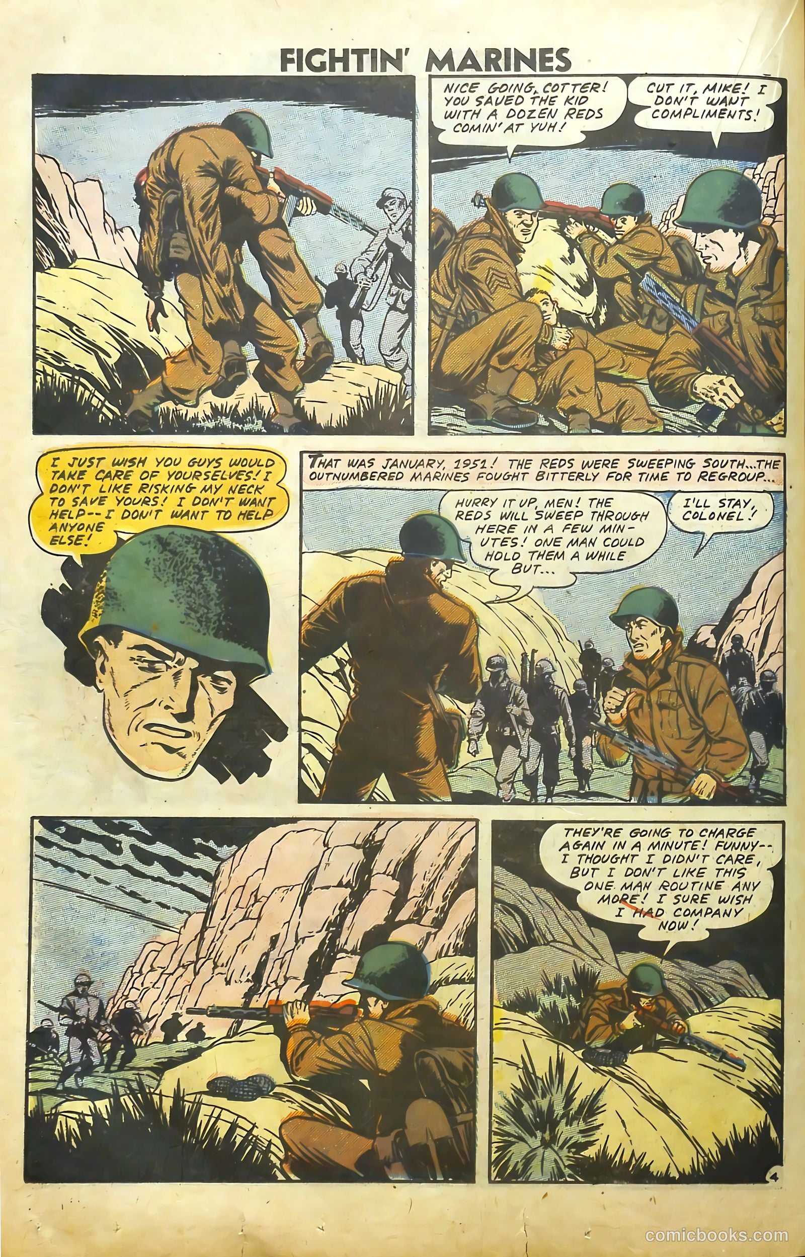 Fightin' Marines #25 (1958) — page 32 of 68