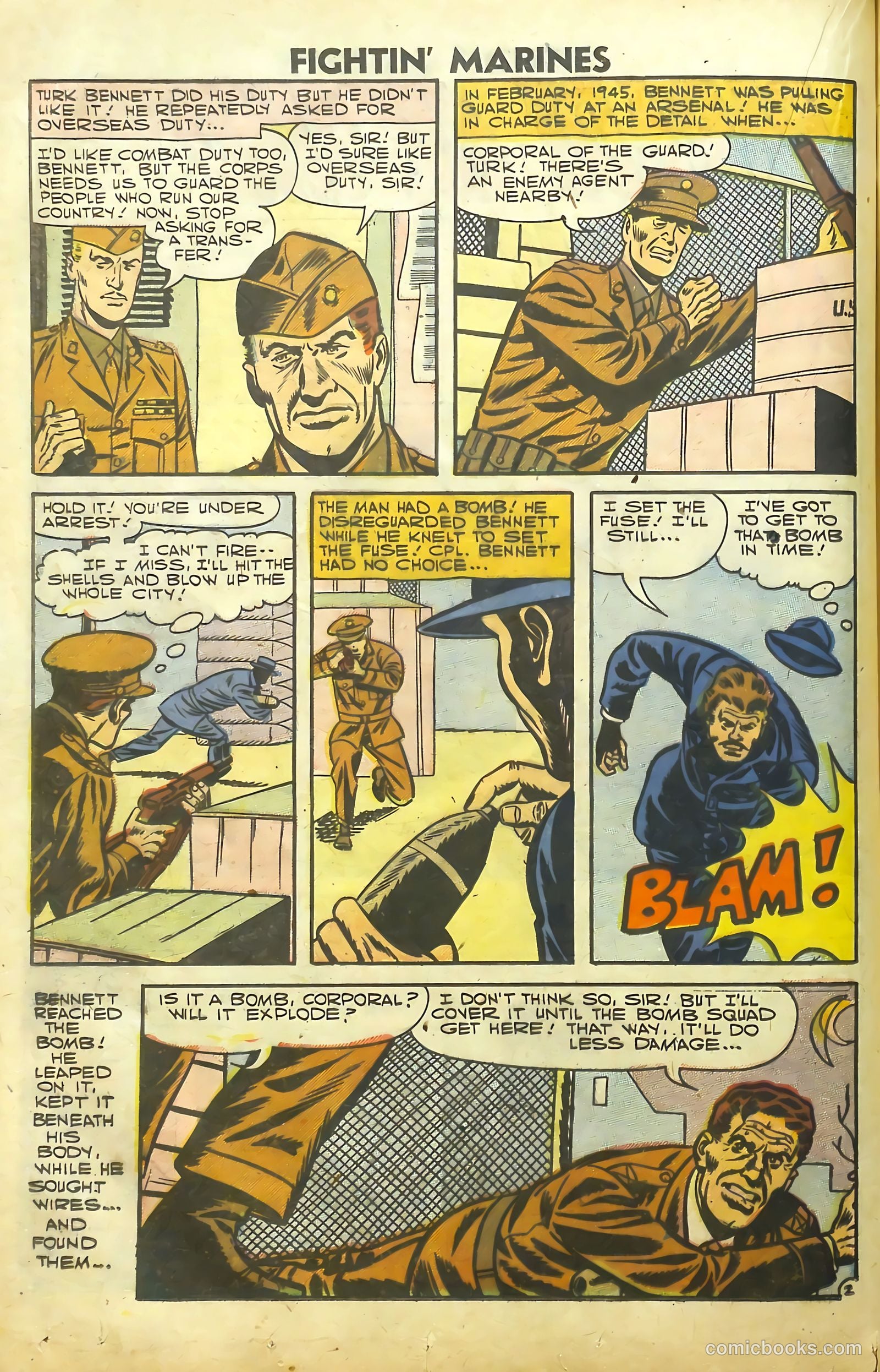 Fightin' Marines #25 (1958) — page 36 of 68