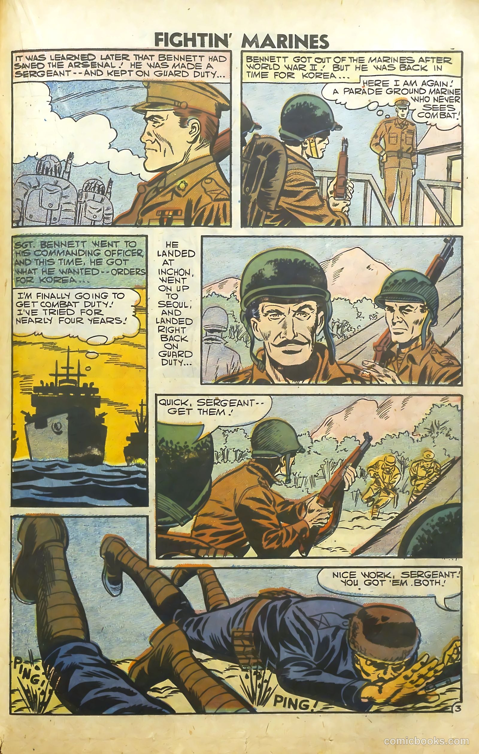 Fightin' Marines #25 (1958) — page 37 of 68