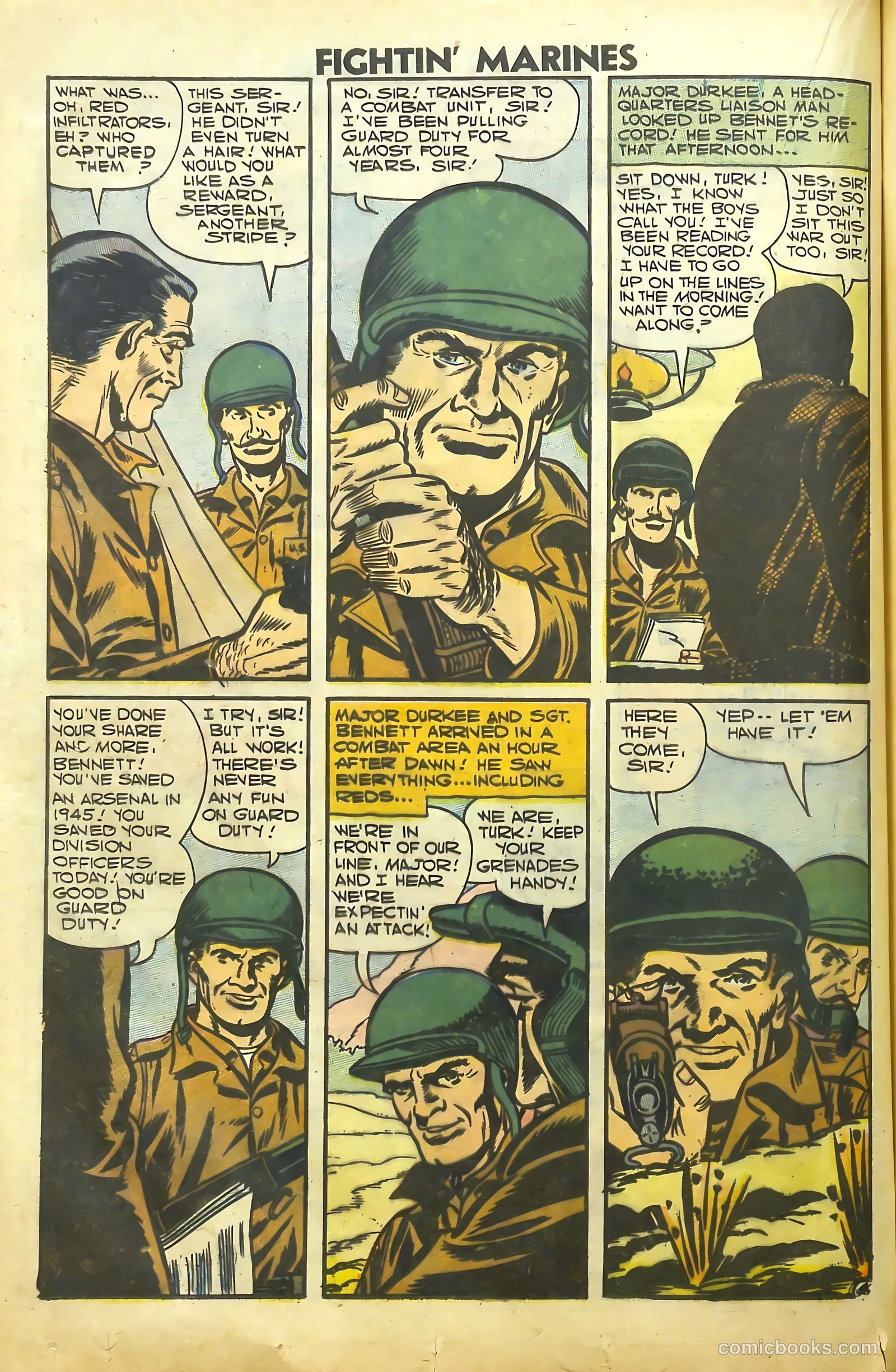 Fightin' Marines #25 (1958) — page 38 of 68