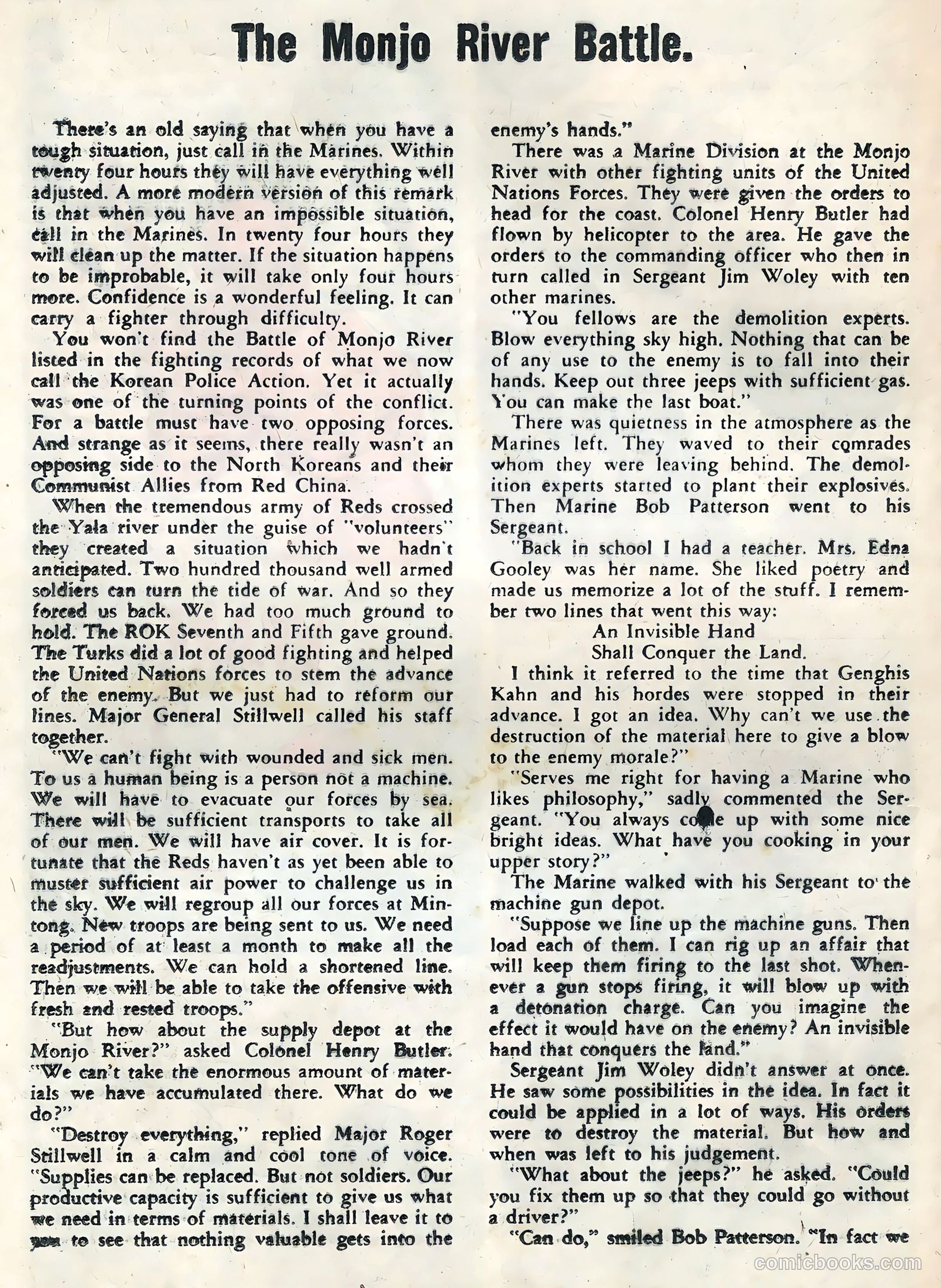 Fightin' Marines #27 (1958) — page 20 of 36