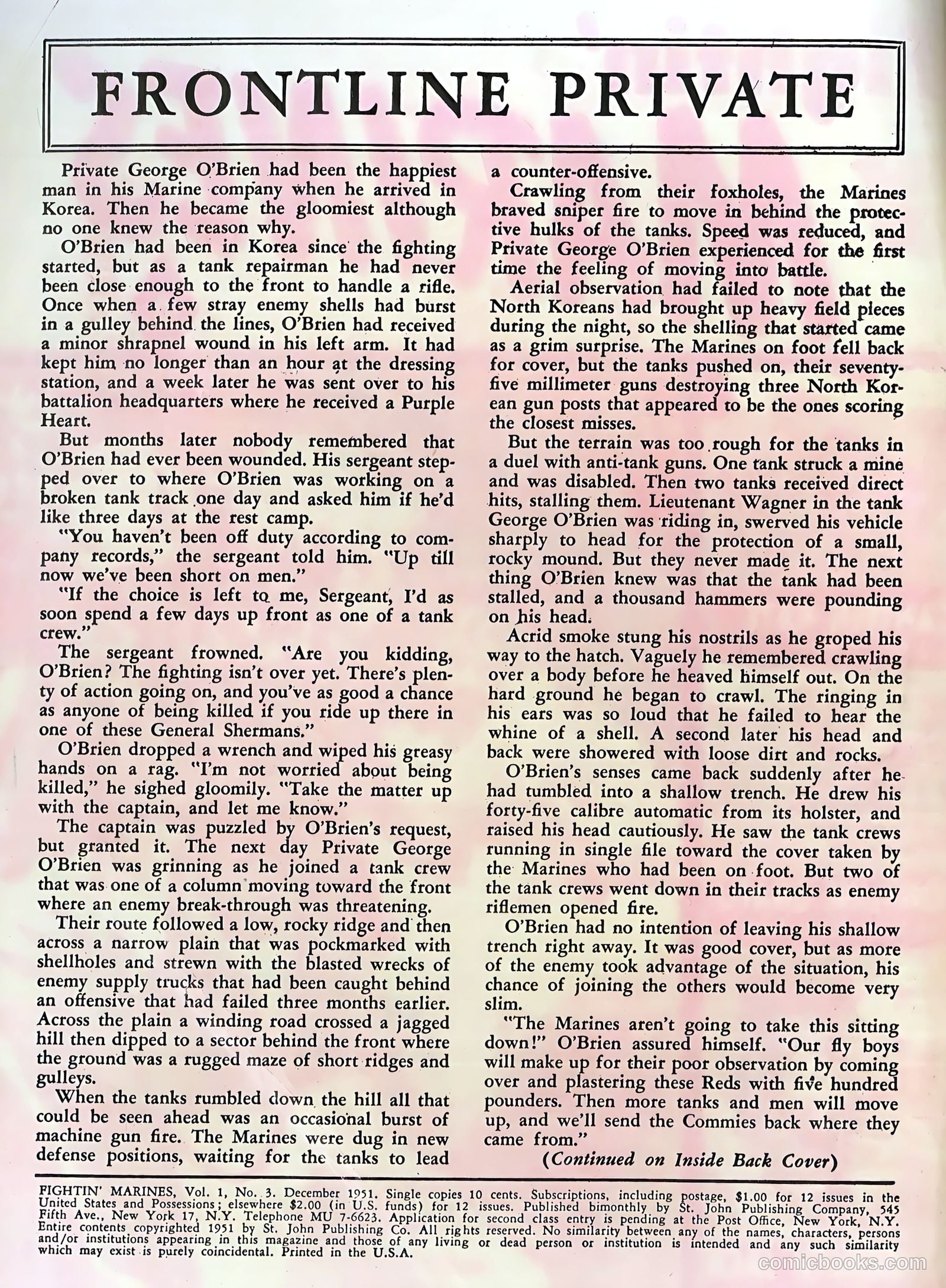 Fightin' Marines #3 (1951) — page 2 of 36