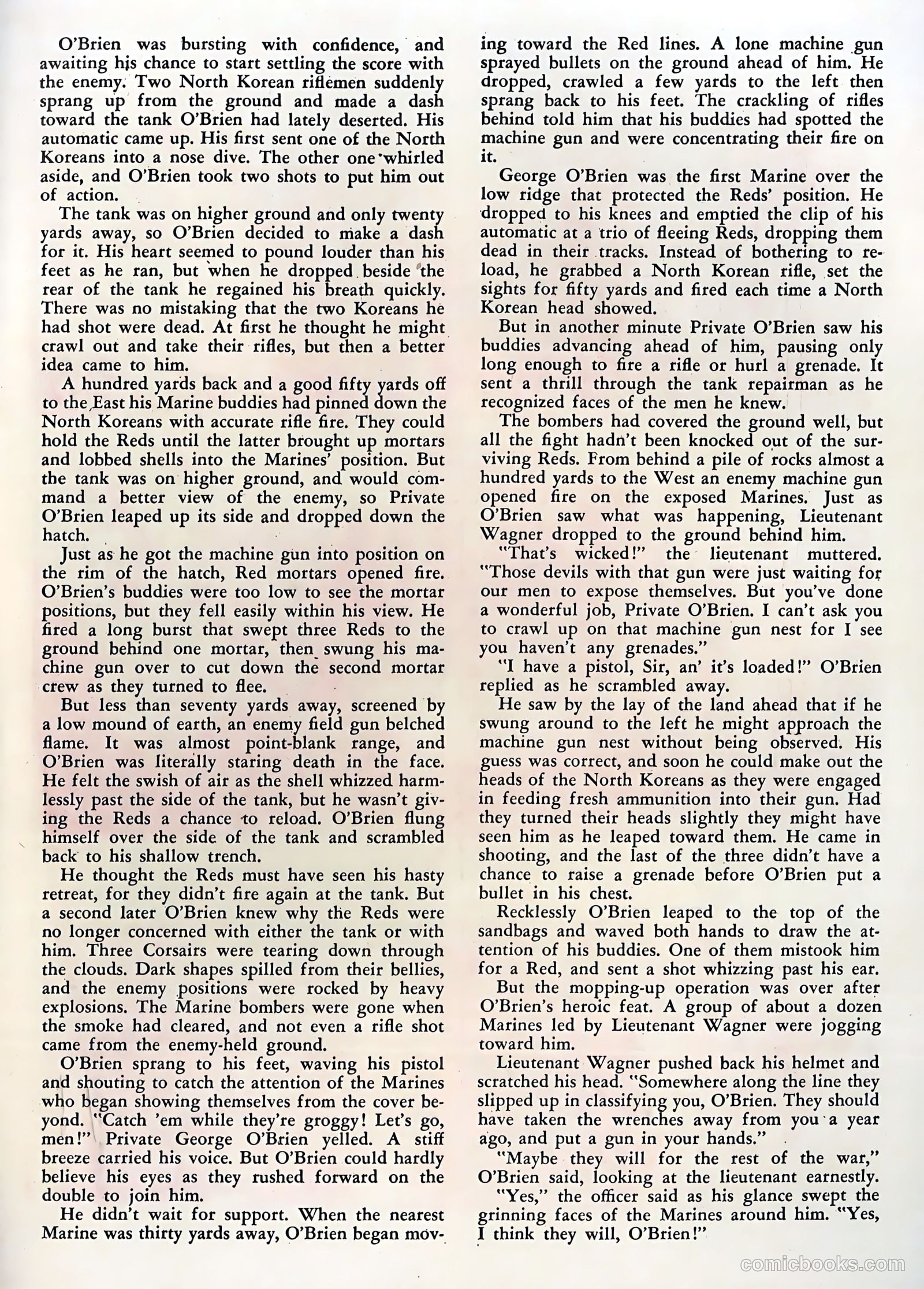 Fightin' Marines #3 (1951) — page 35 of 36