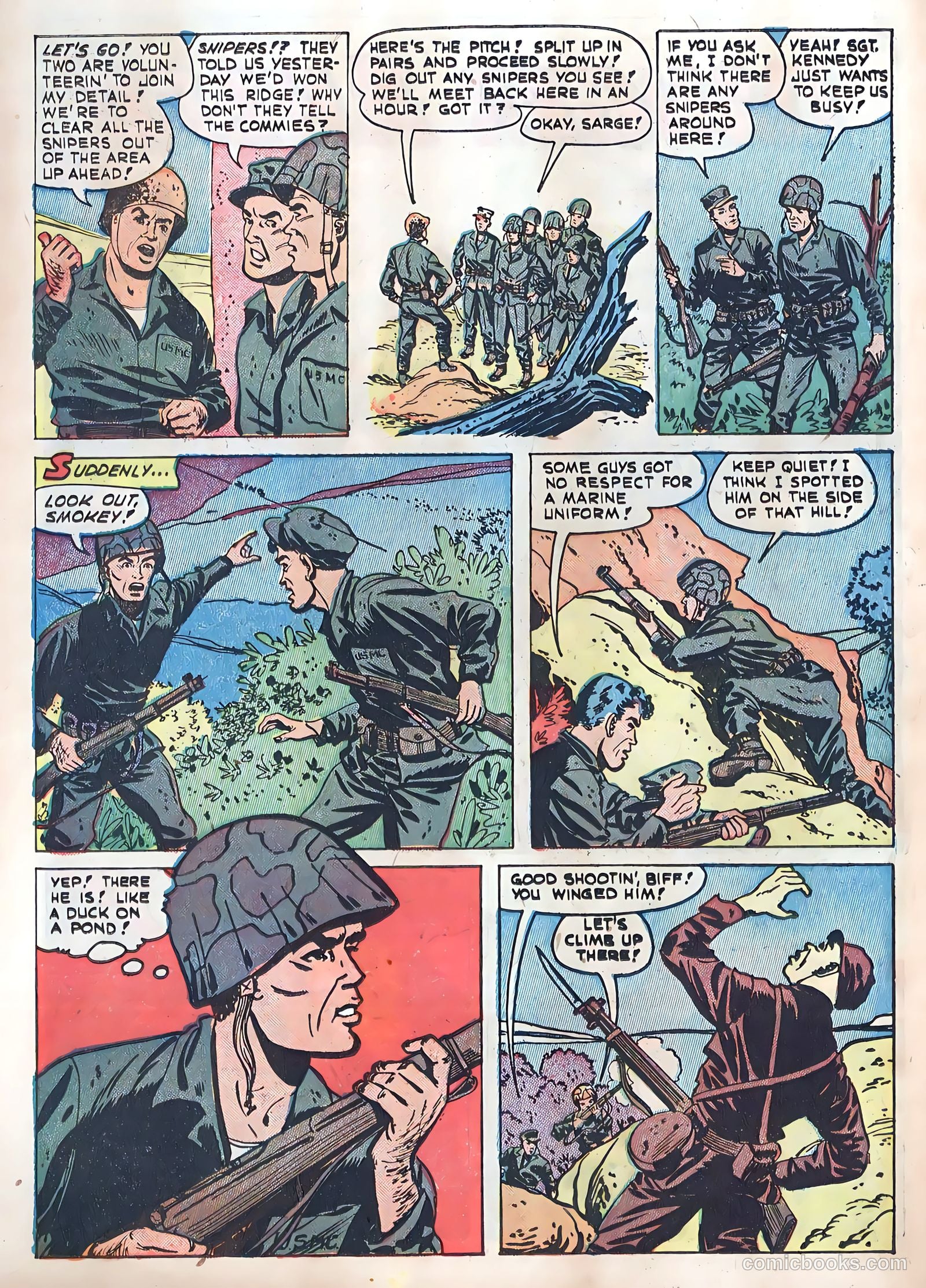 Fightin' Marines #4 (1952) — page 22 of 36