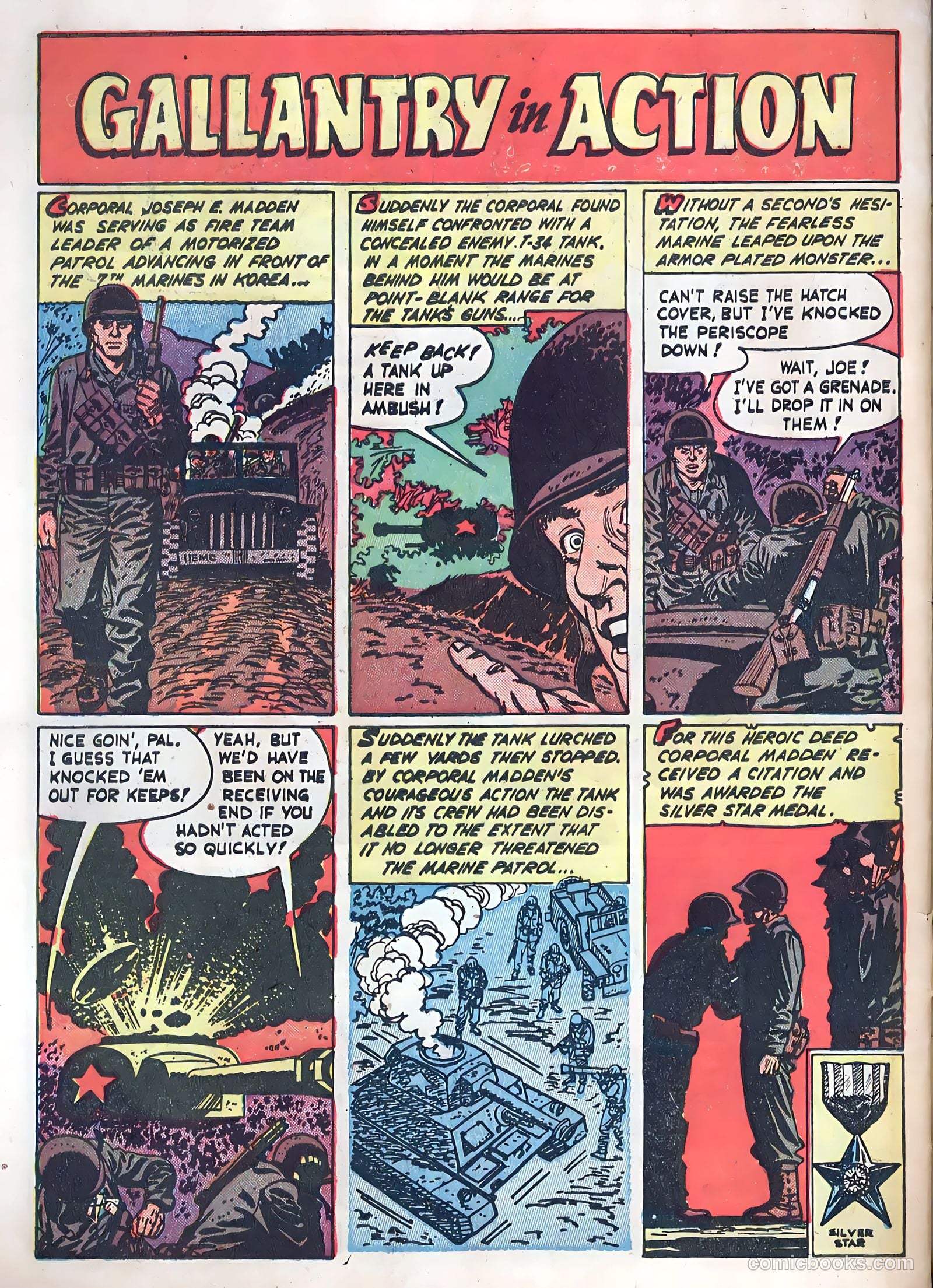 Fightin' Marines #4 (1952) — page 34 of 36