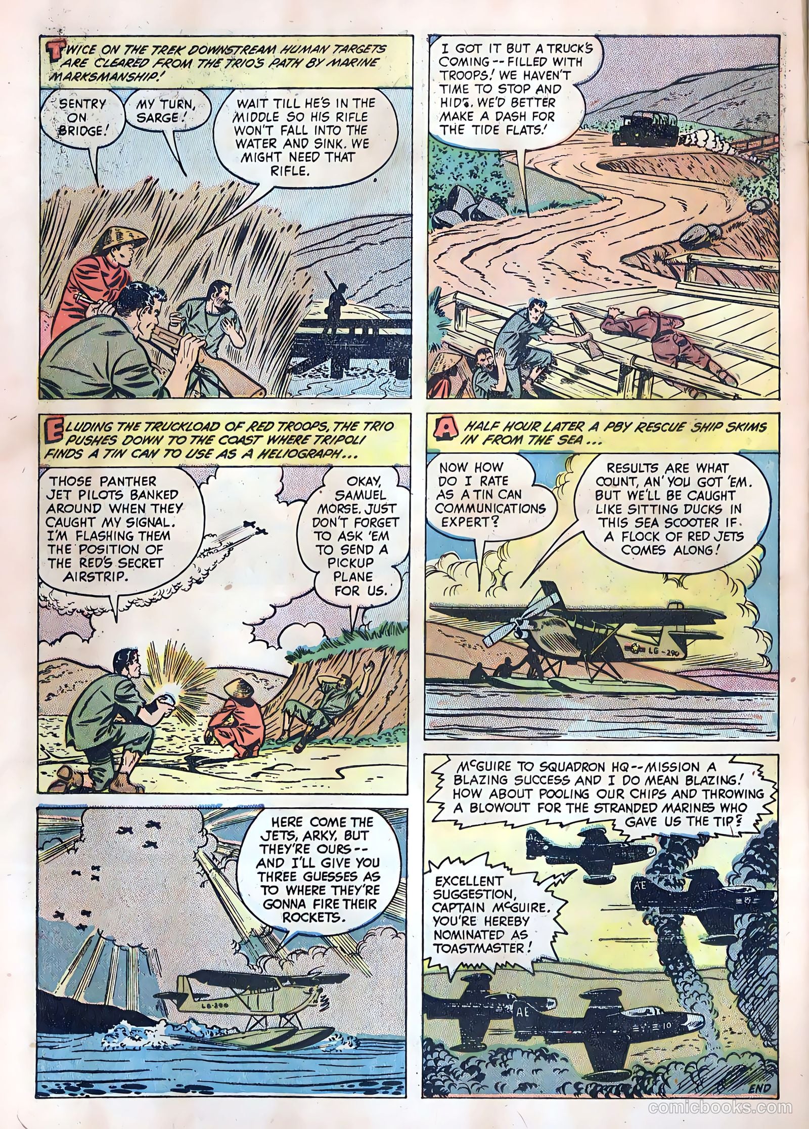 Fightin' Marines #5 (1952) — page 34 of 36