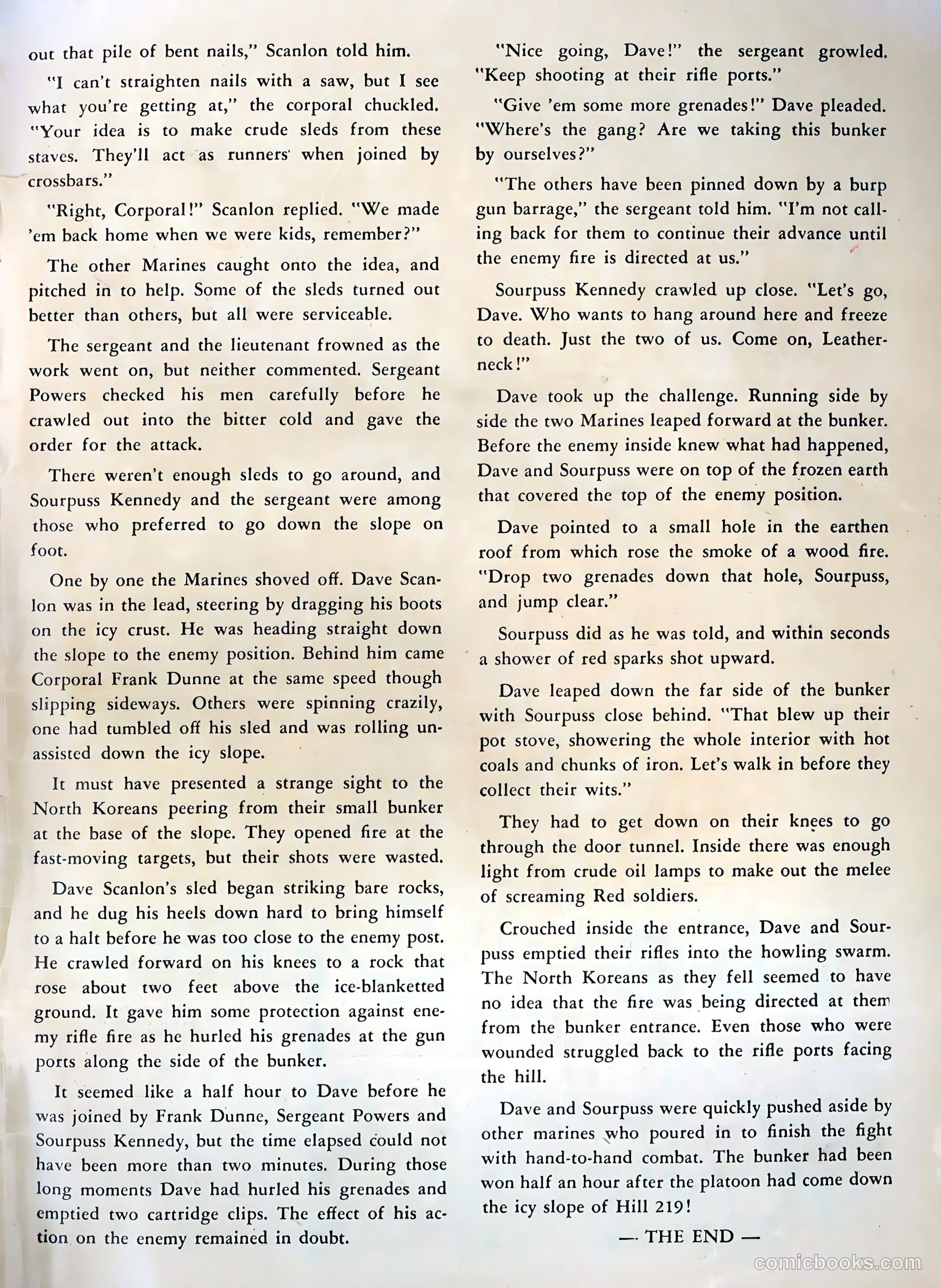 Fightin' Marines #5 (1952) — page 35 of 36