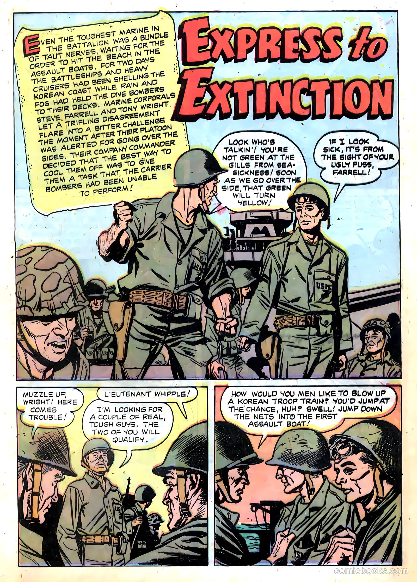 Fightin' Marines #6 (1952) — page 17 of 36