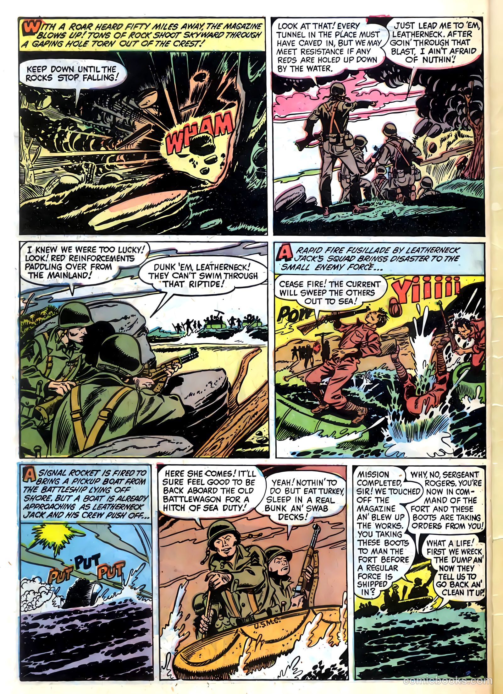 Fightin' Marines #6 (1952) — page 34 of 36