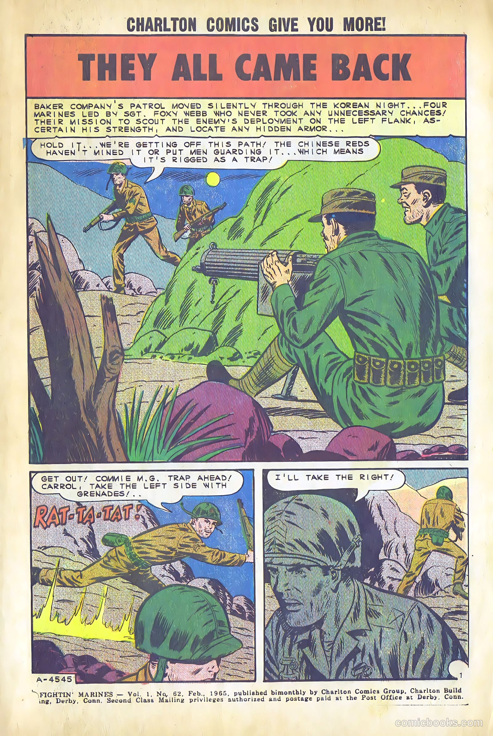 Fightin' Marines #62 (1965) — page 3 of 36