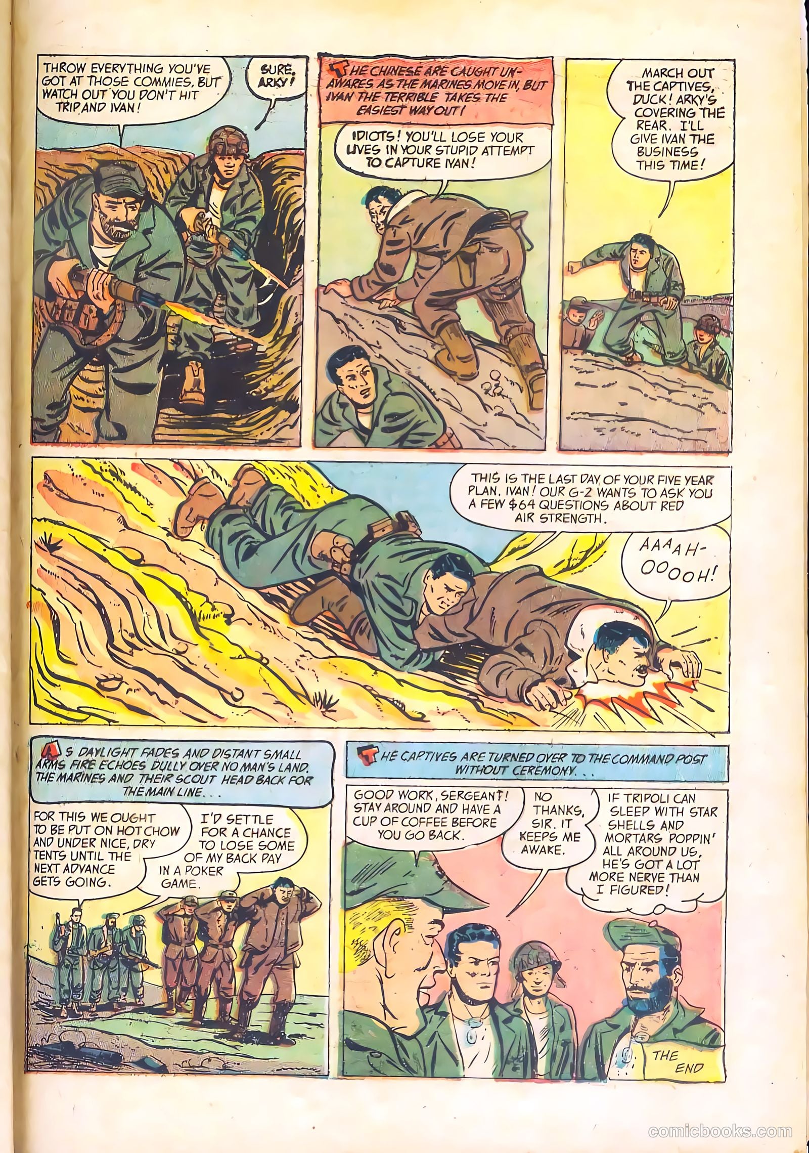 Fightin' Marines #8 (1952) — page 33 of 36