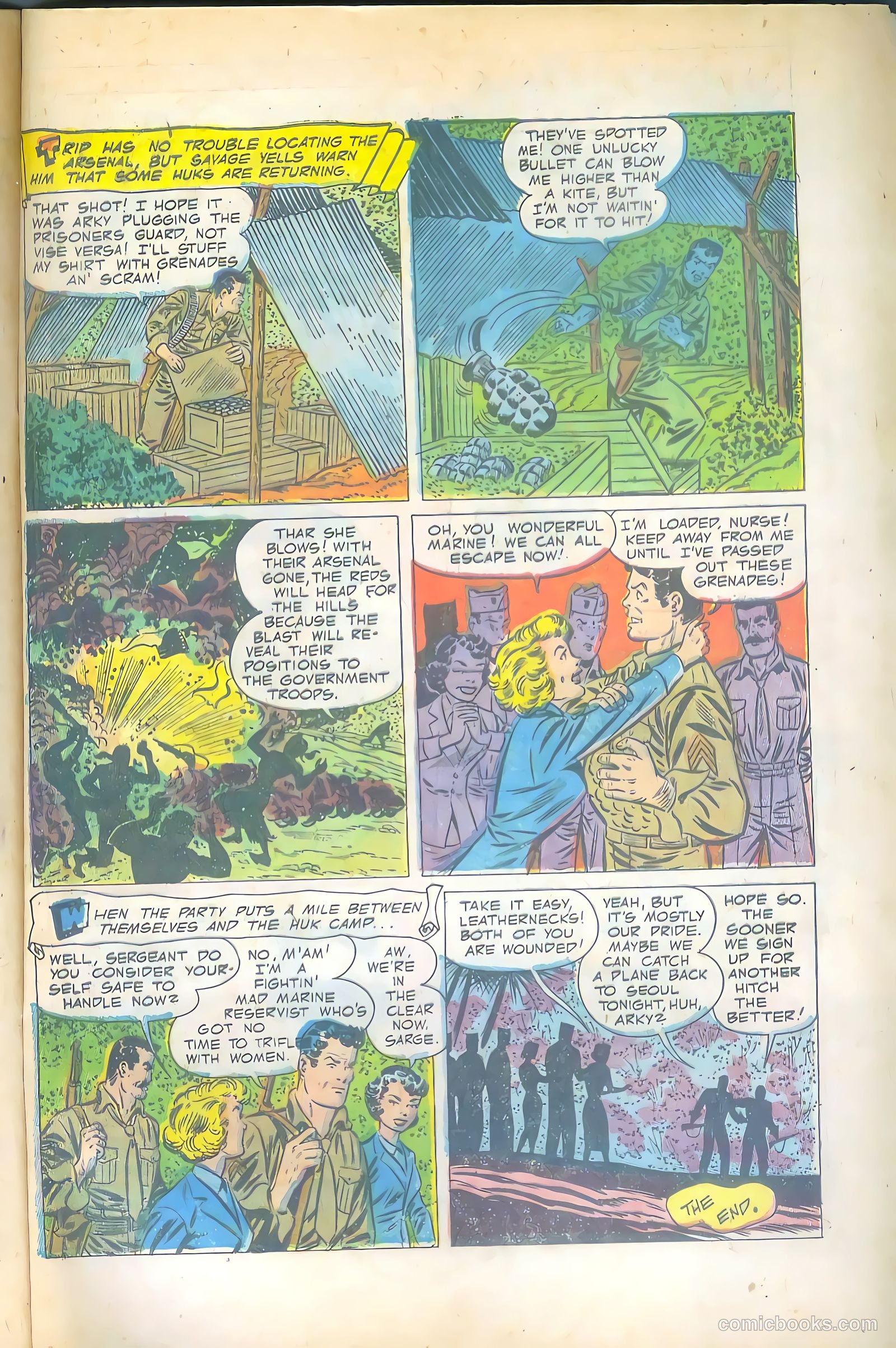 Fightin' Marines #9 (1952) — page 33 of 36