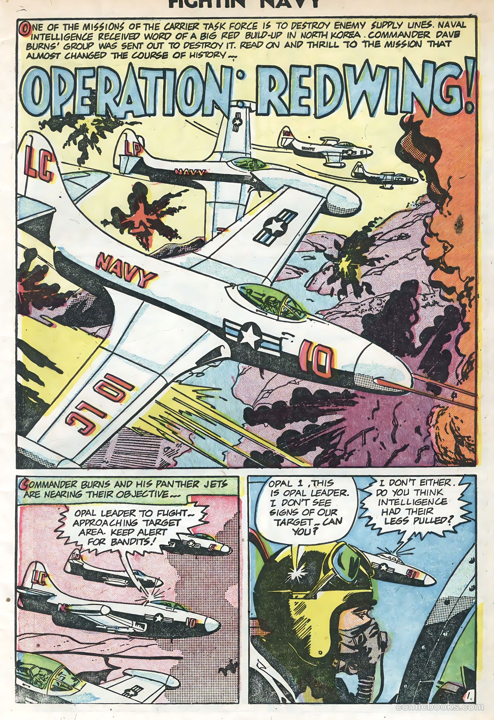 Fightin' Navy #74 (1956) — page 3 of 36