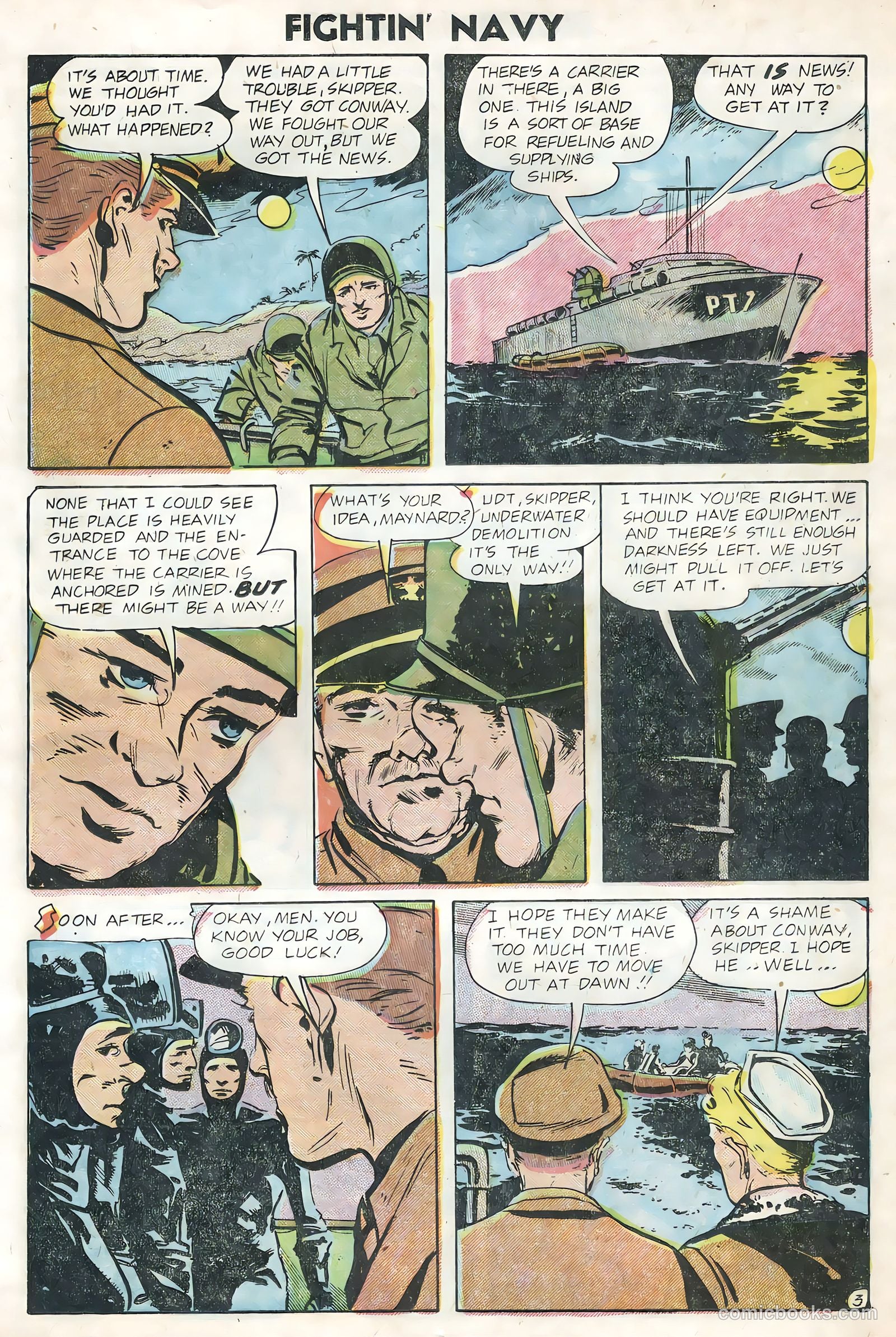 Fightin' Navy #74 (1956) — page 13 of 36