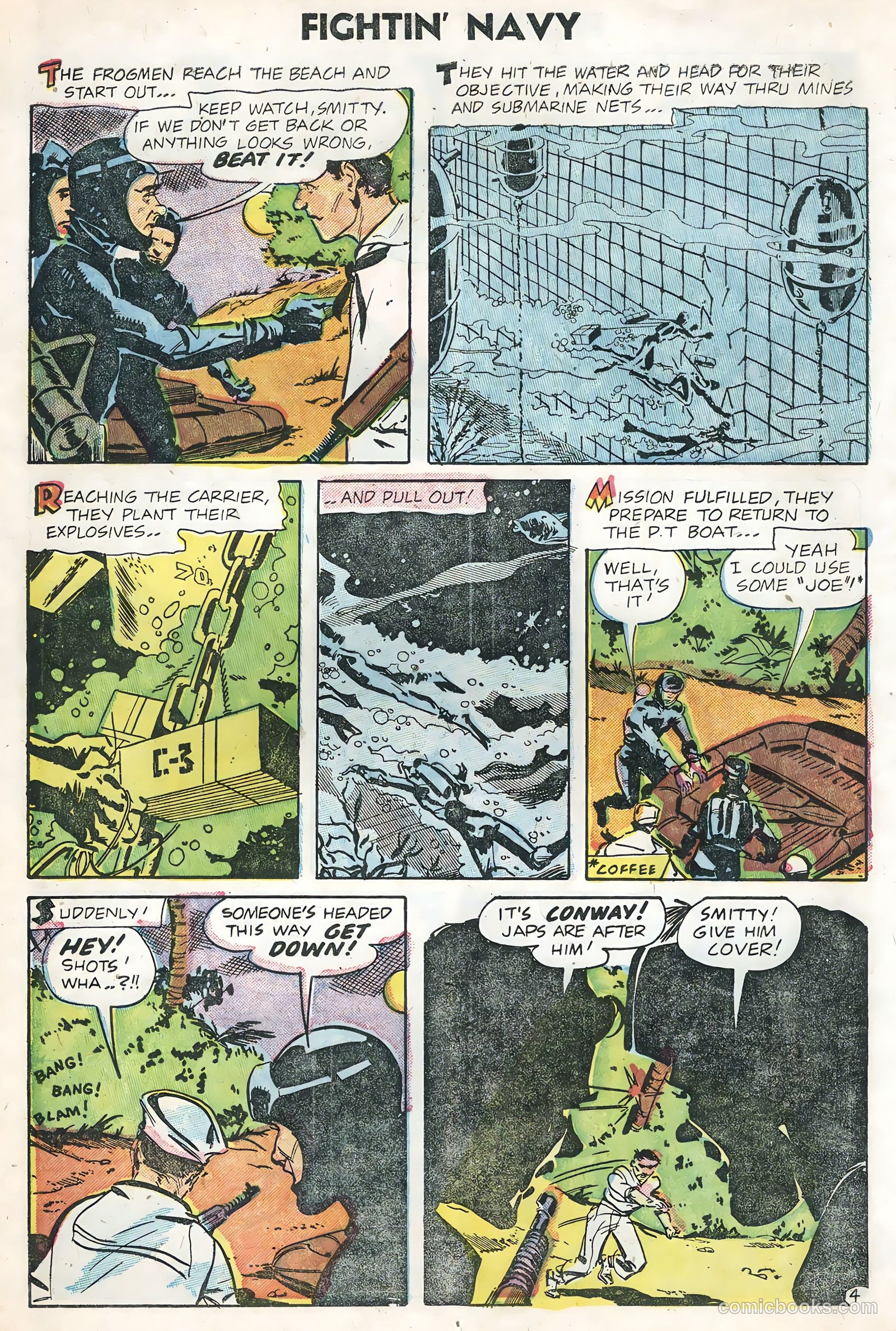 Fightin' Navy #74 (1956) — page 14 of 36
