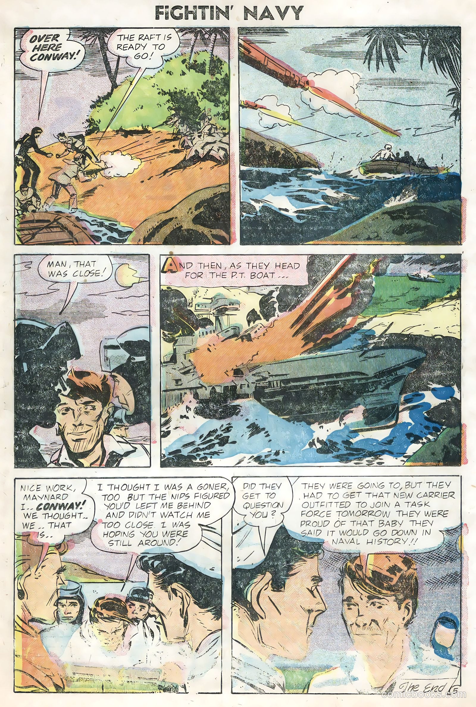 Fightin' Navy #74 (1956) — page 16 of 36