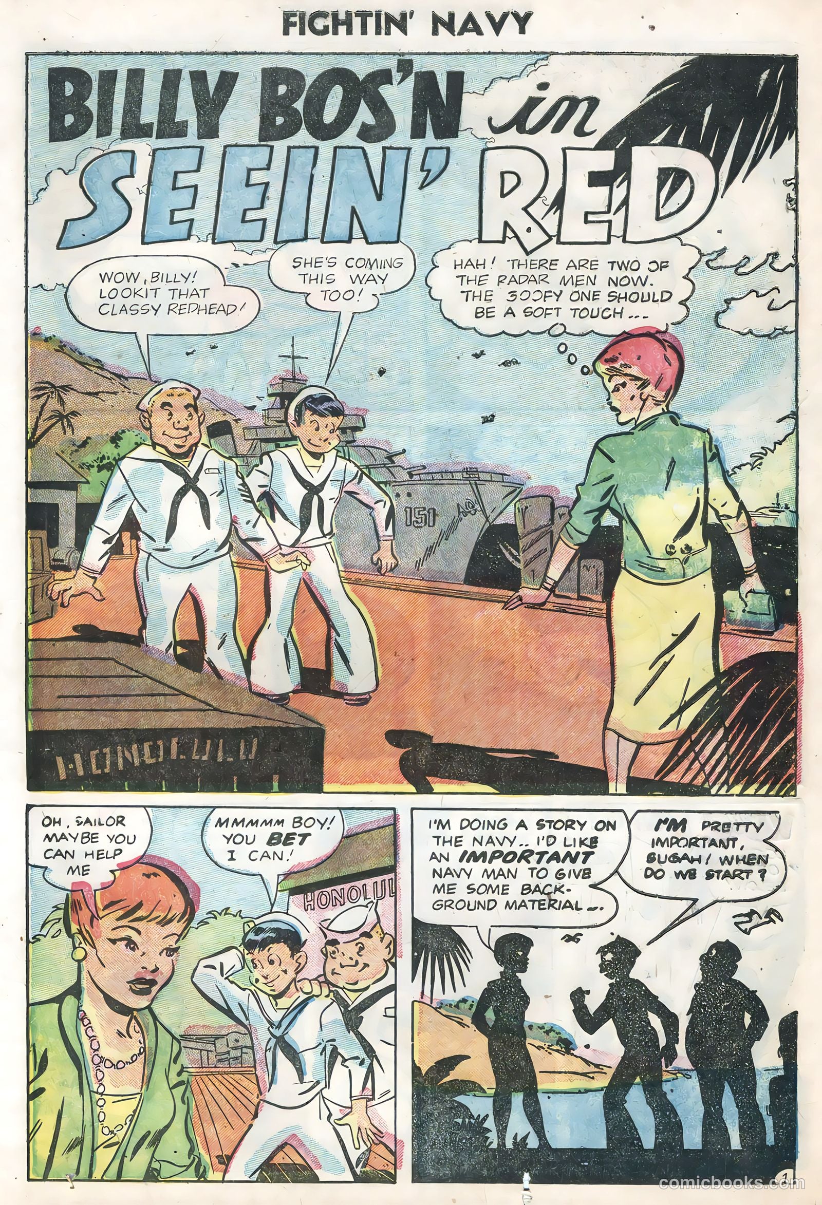 Fightin' Navy #74 (1956) — page 23 of 36