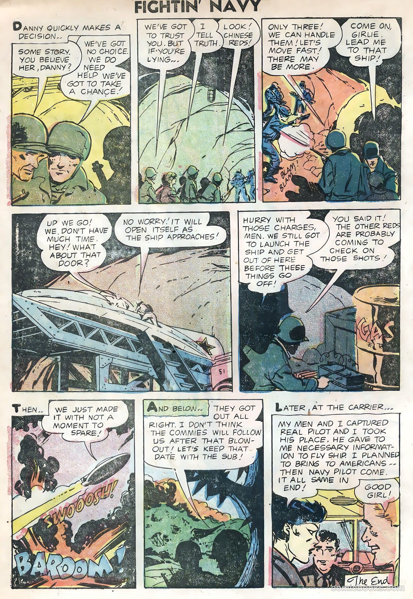 Fightin' Navy #74 (1956) — page 32 of 36