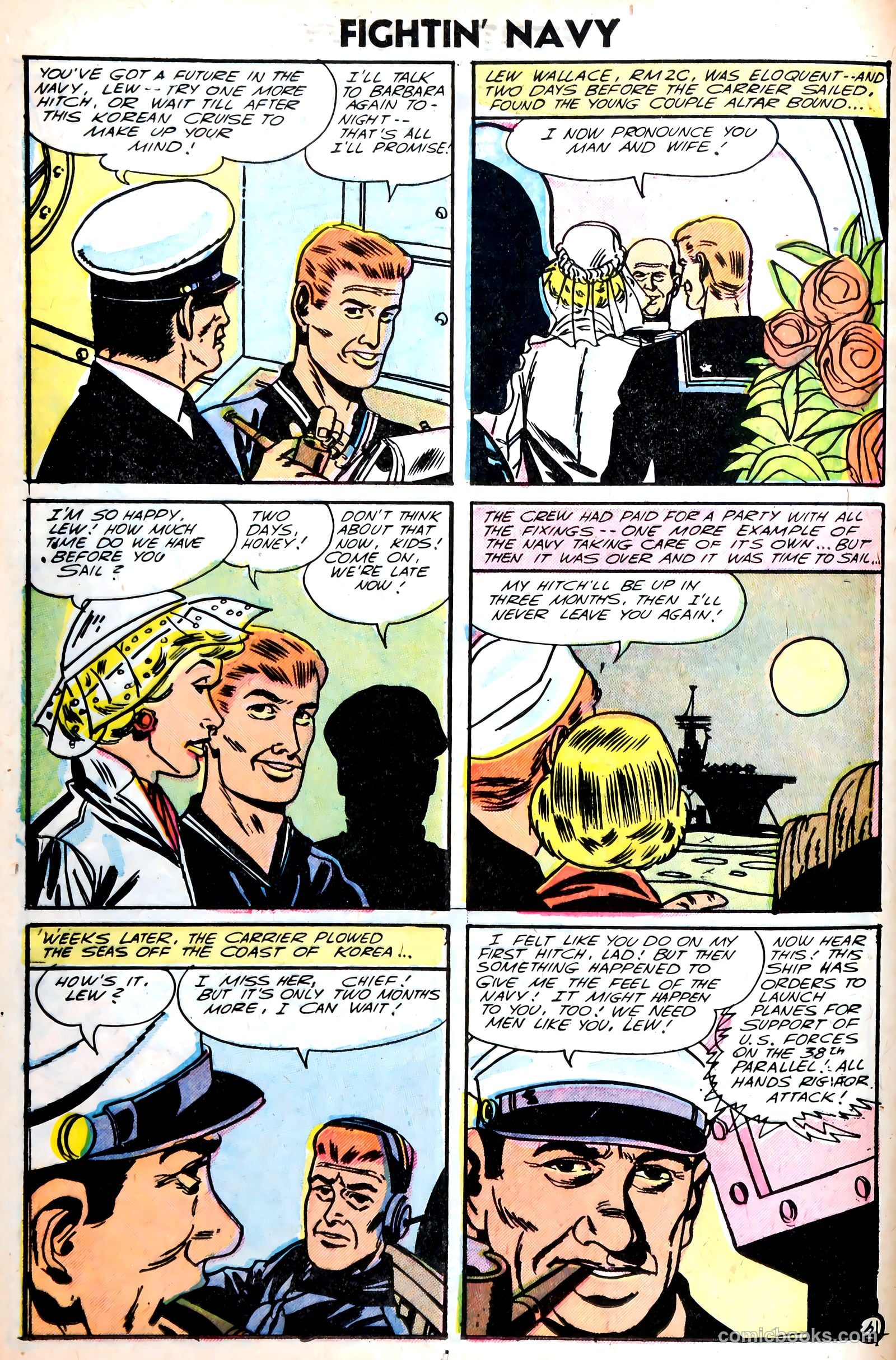 Fightin' Navy #75 (1956) — page 12 of 36