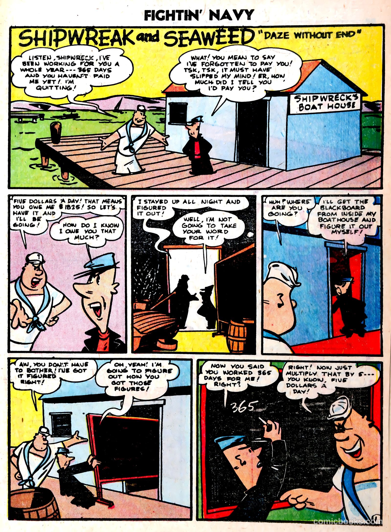 Fightin' Navy #75 (1956) — page 19 of 36