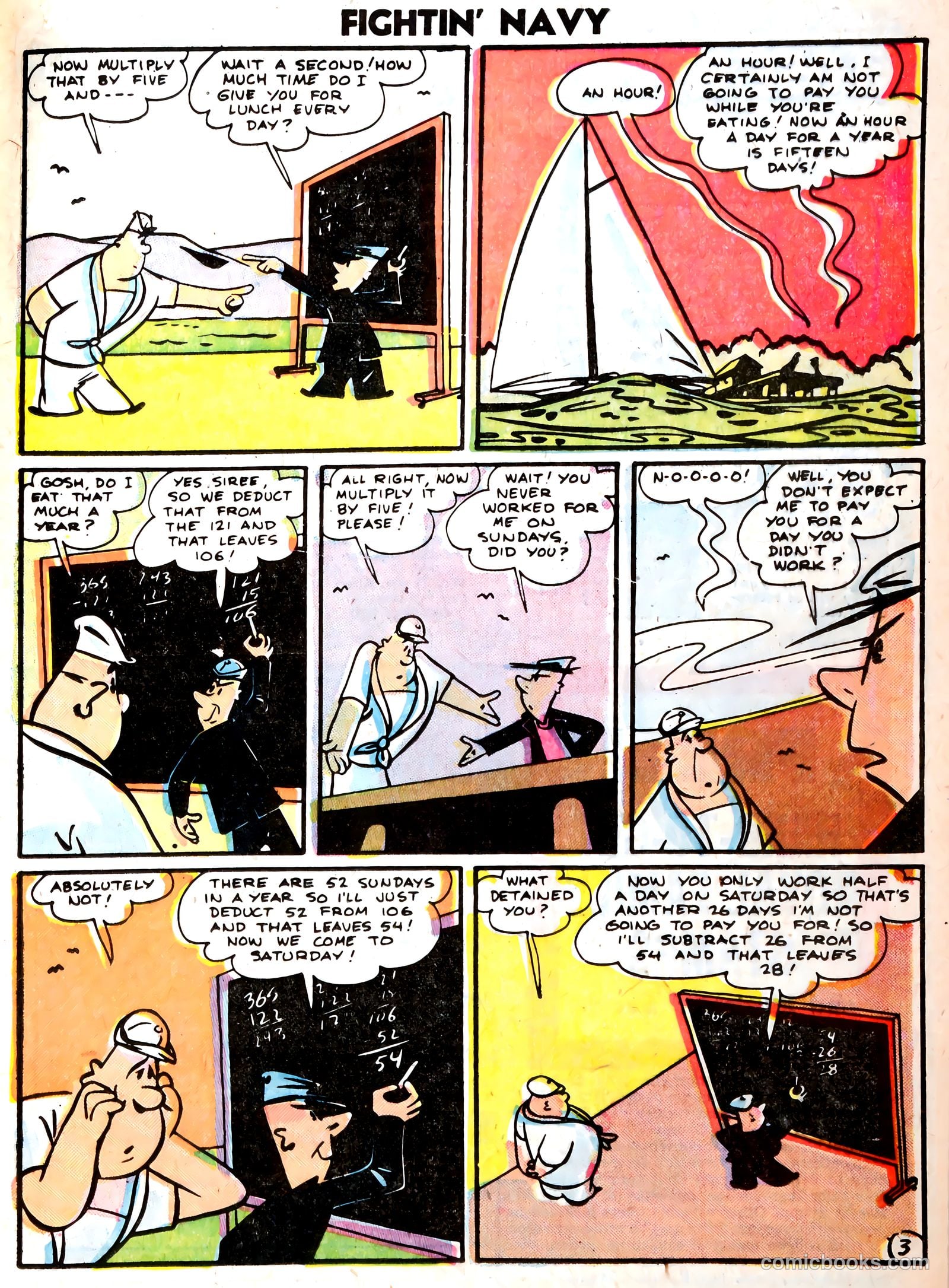 Fightin' Navy #75 (1956) — page 21 of 36