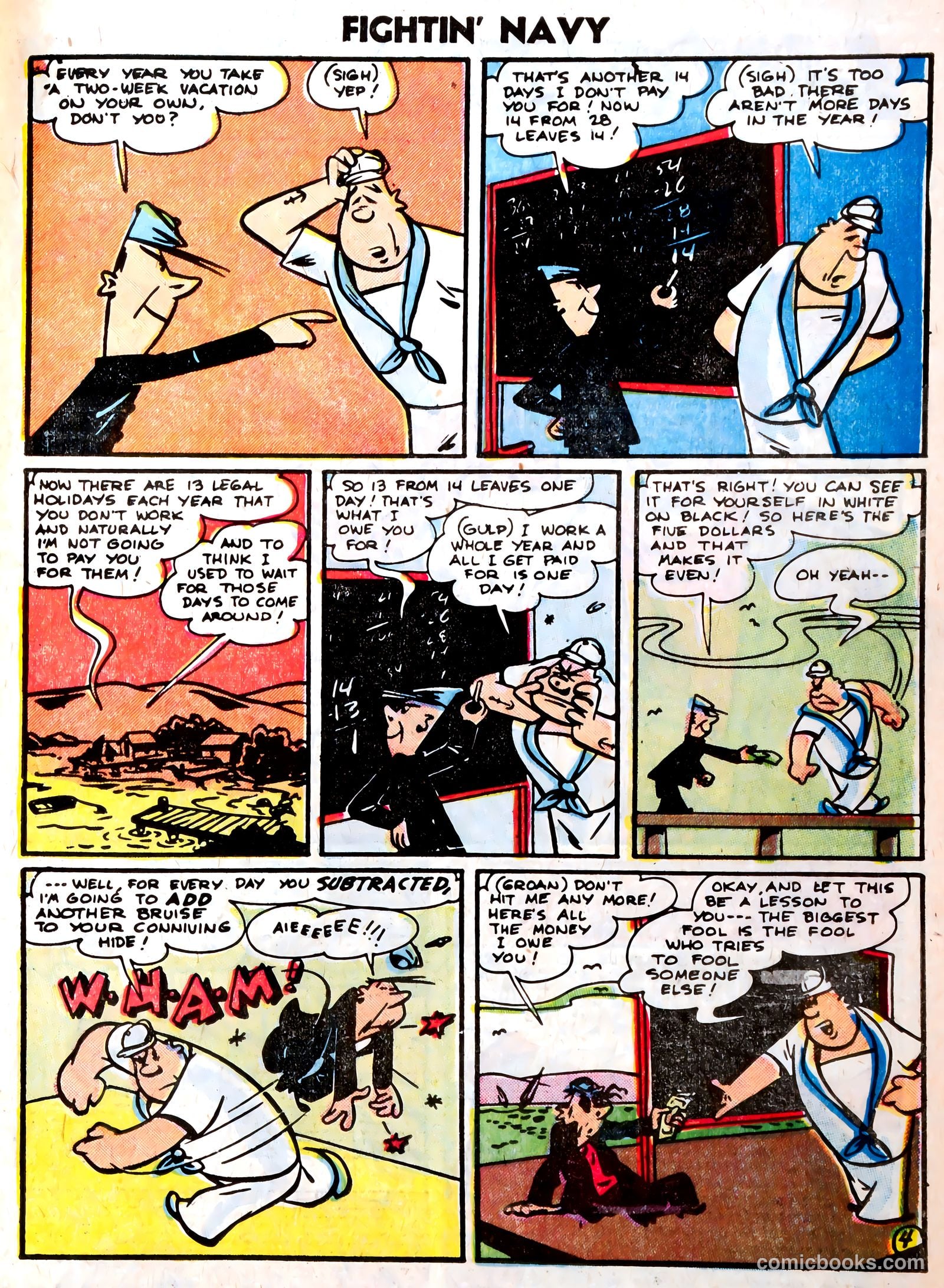 Fightin' Navy #75 (1956) — page 23 of 36
