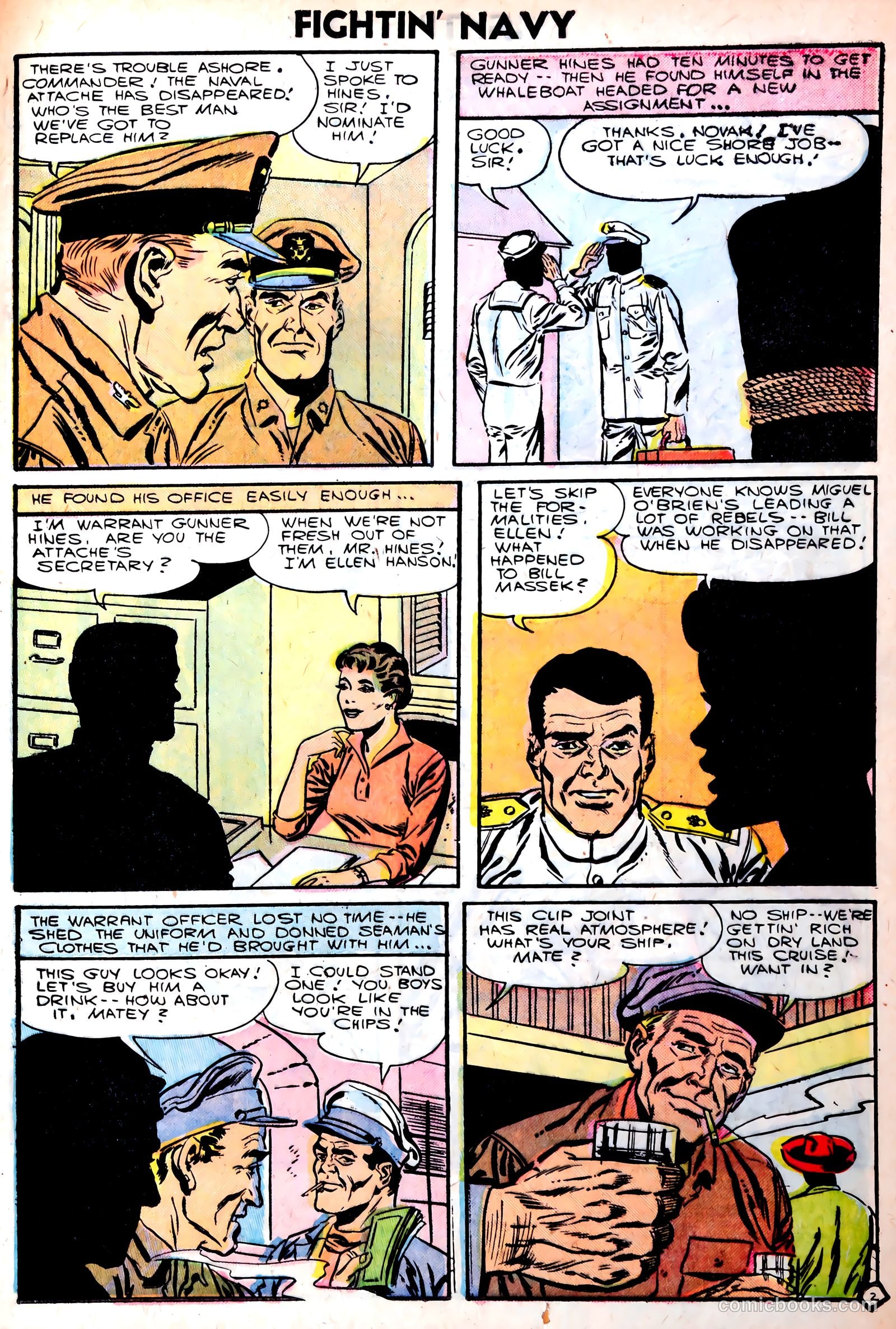 Fightin' Navy #75 (1956) — page 25 of 36