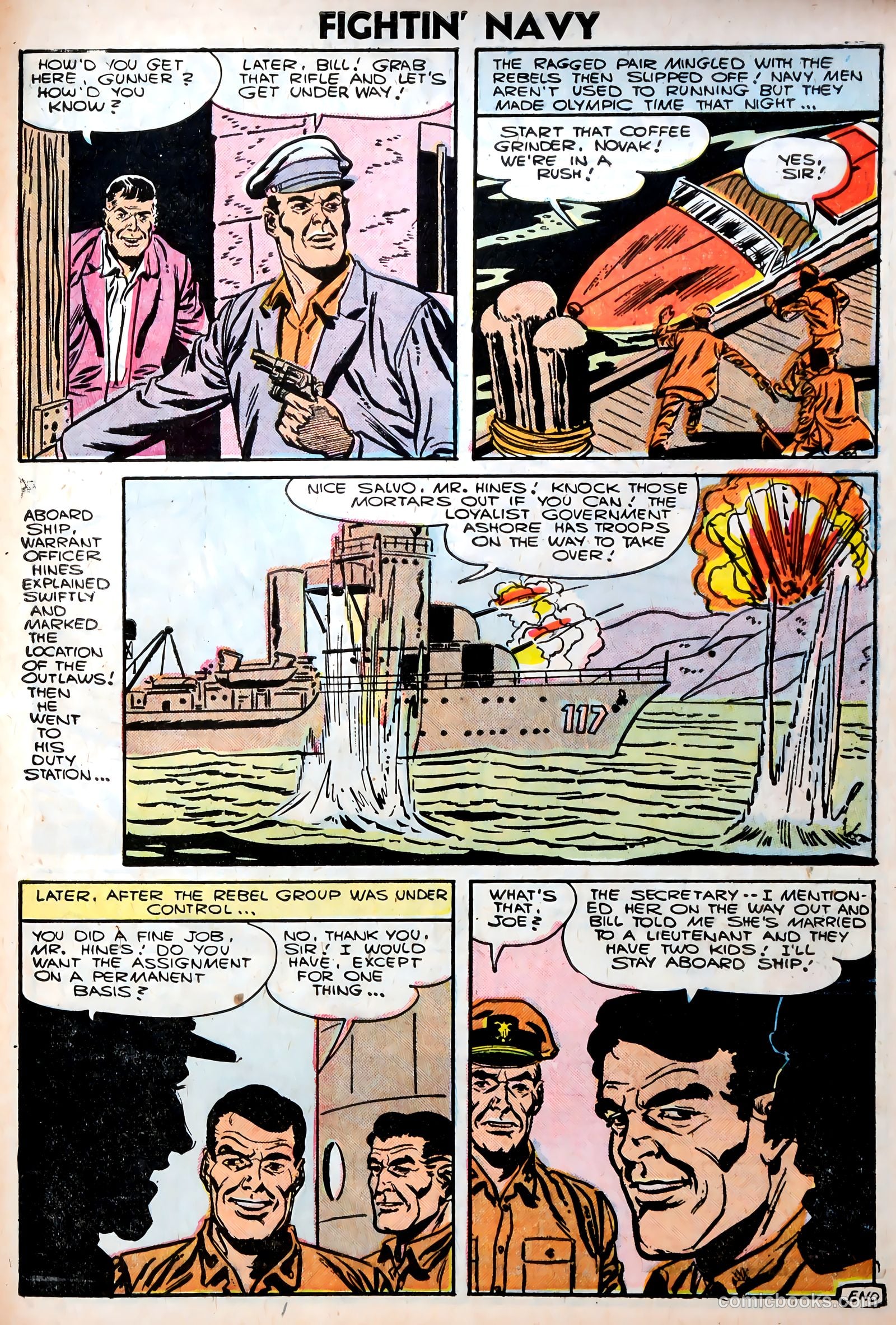 Fightin' Navy #75 (1956) — page 27 of 36