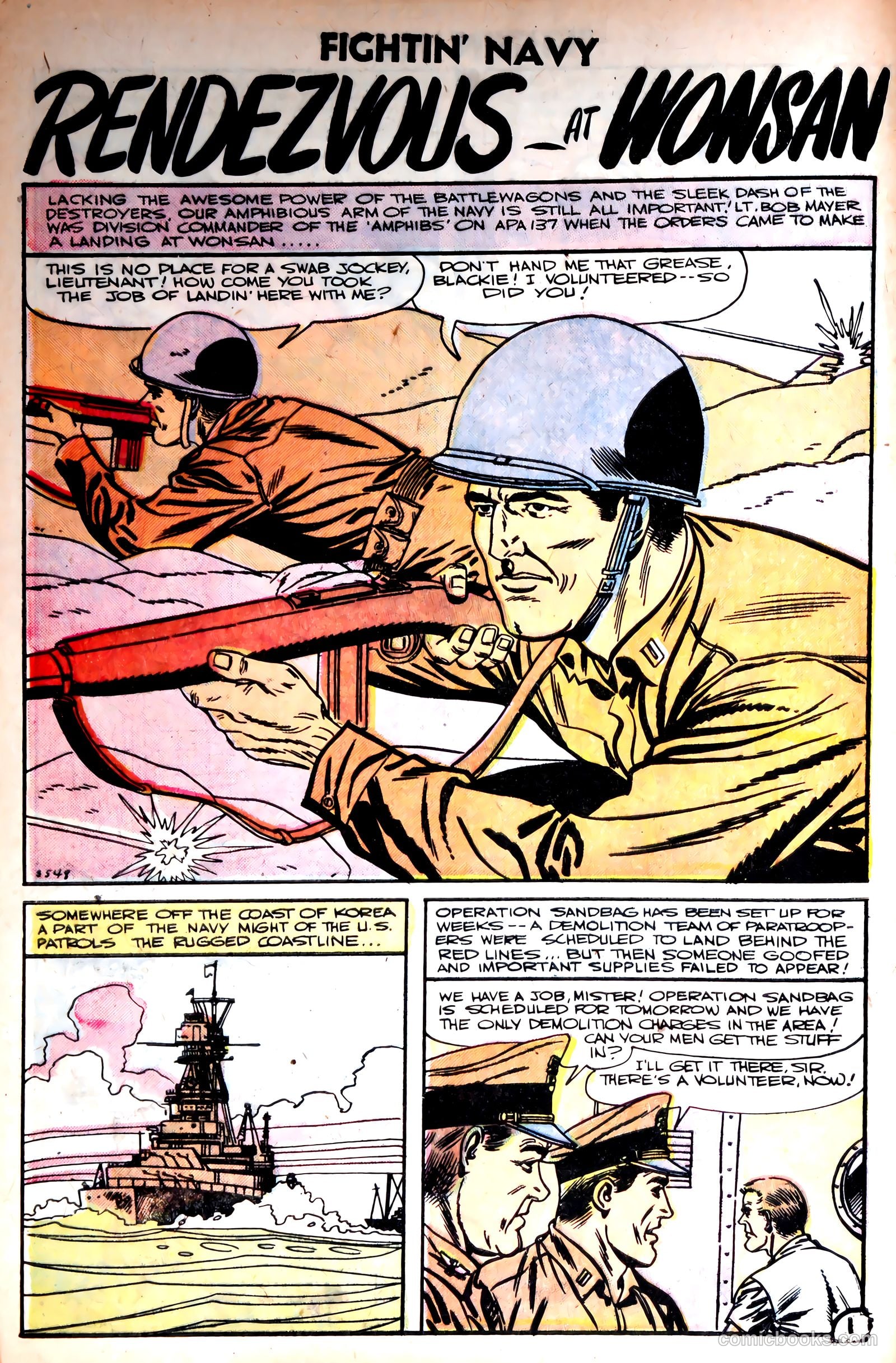Fightin' Navy #75 (1956) — page 28 of 36