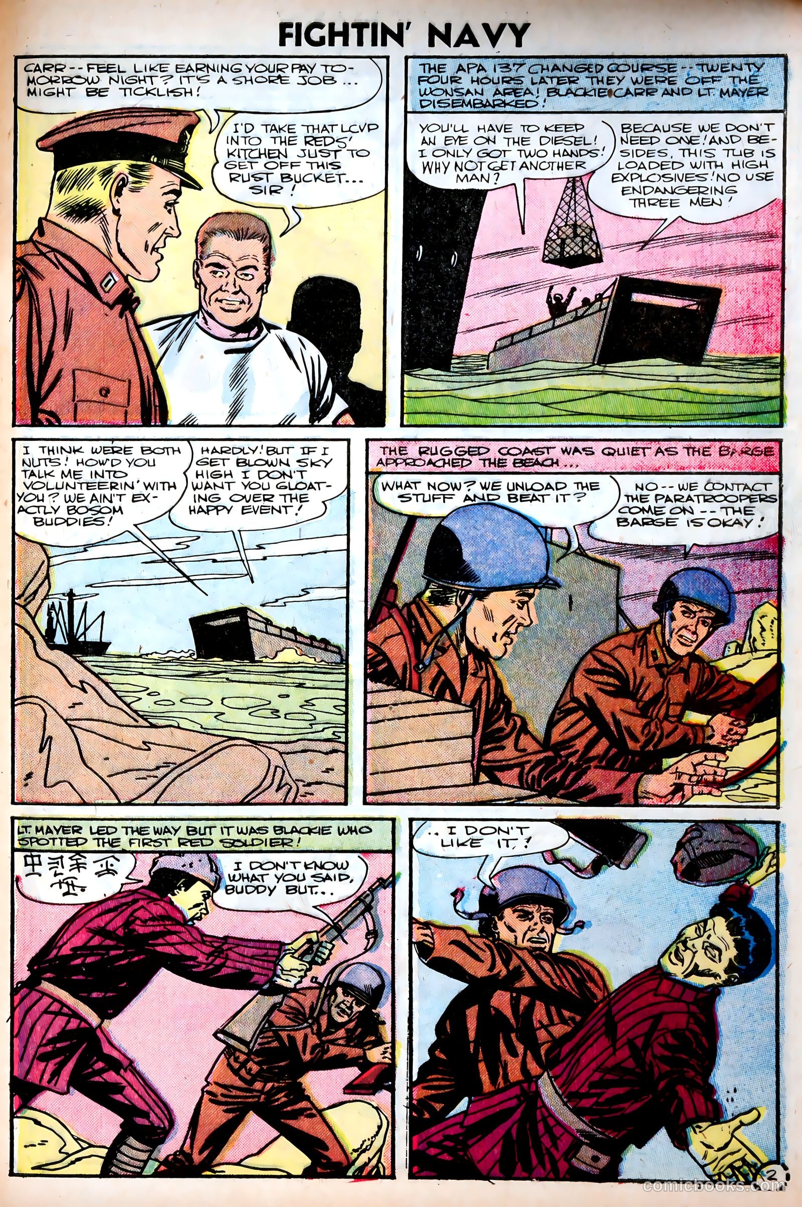 Fightin' Navy #75 (1956) — page 29 of 36