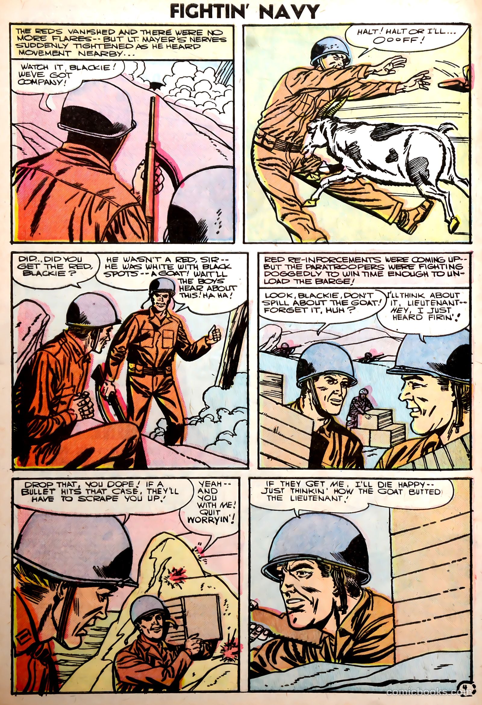 Fightin' Navy #75 (1956) — page 32 of 36