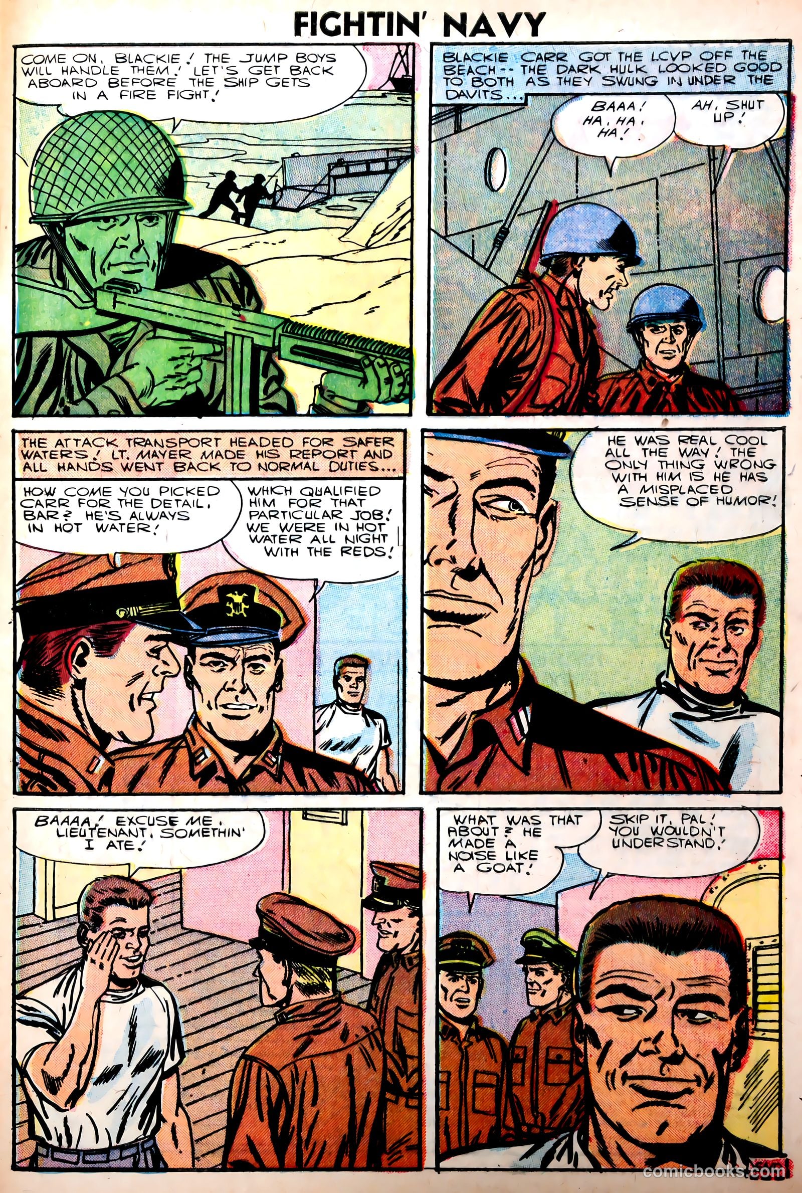 Fightin' Navy #75 (1956) — page 33 of 36