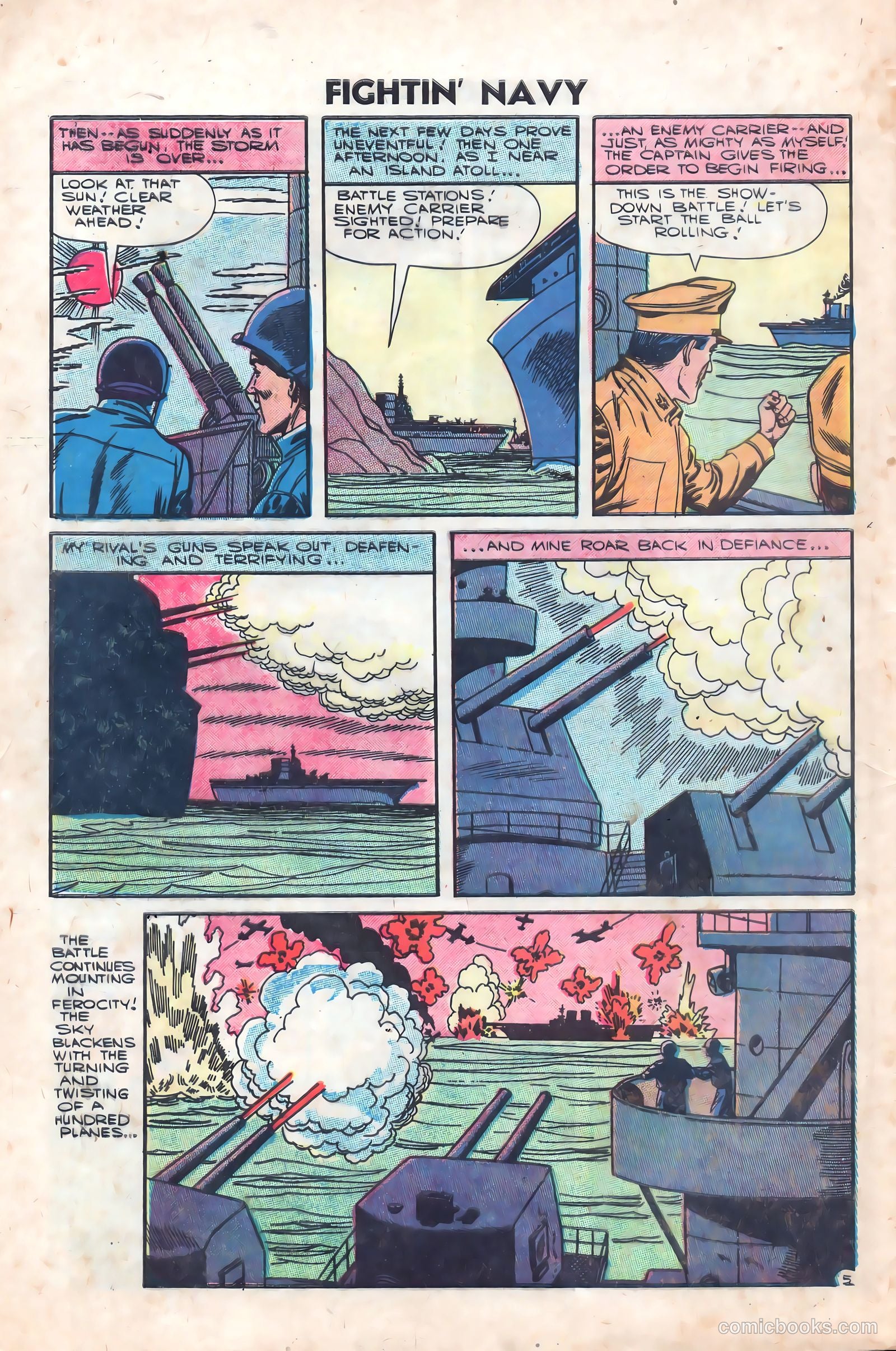 Fightin' Navy #76 (1956) — page 8 of 36