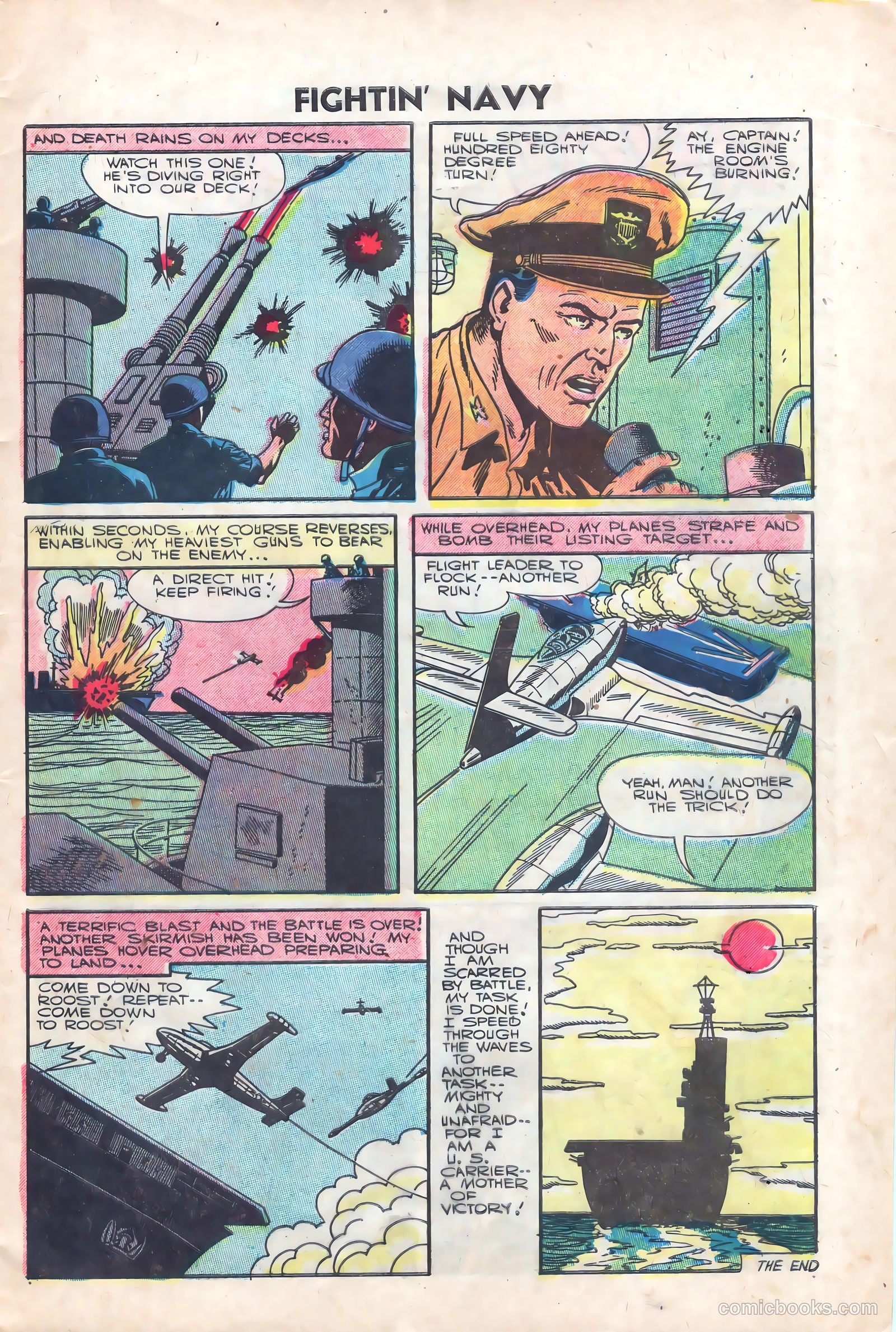 Fightin' Navy #76 (1956) — page 9 of 36