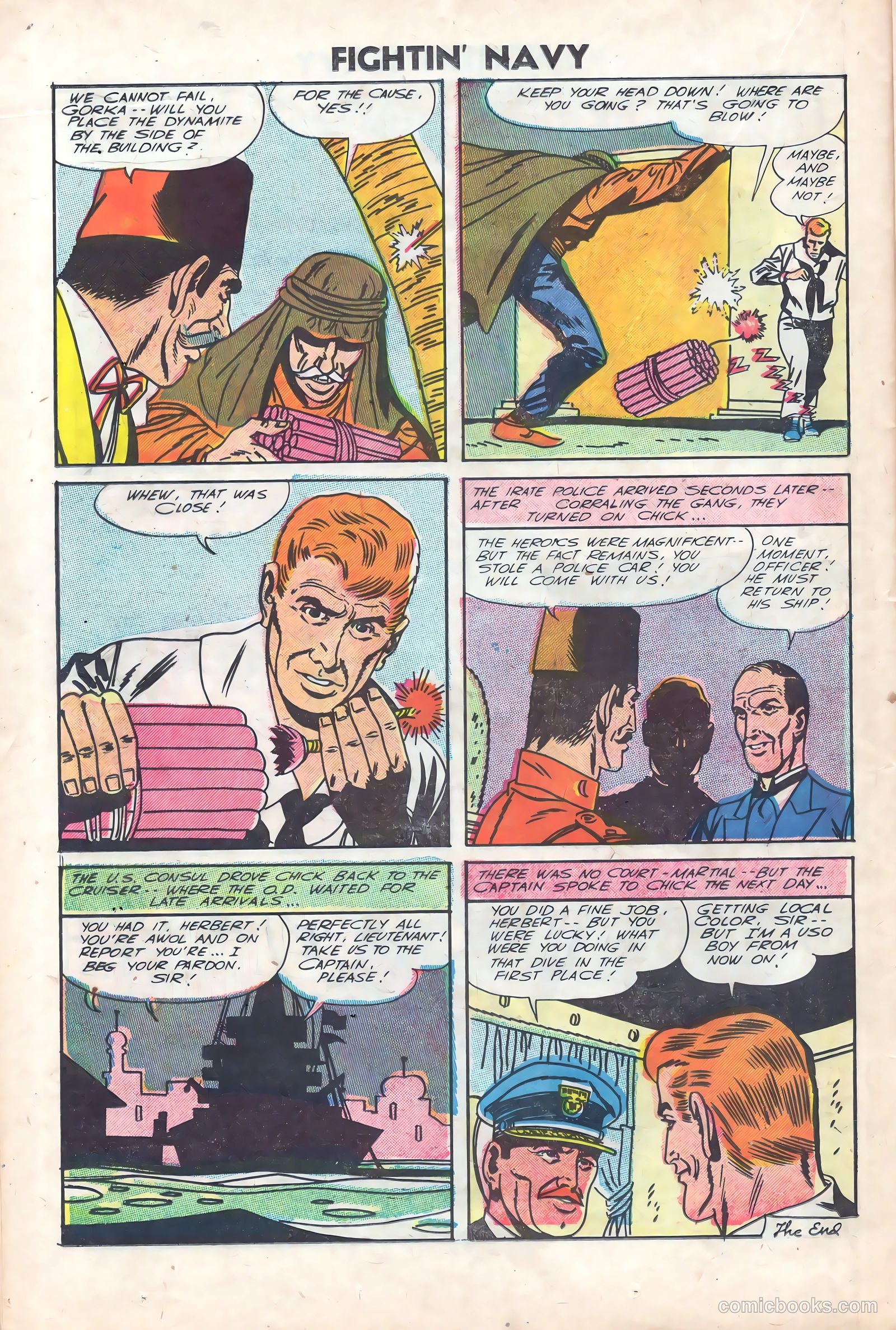 Fightin' Navy #76 (1956) — page 14 of 36