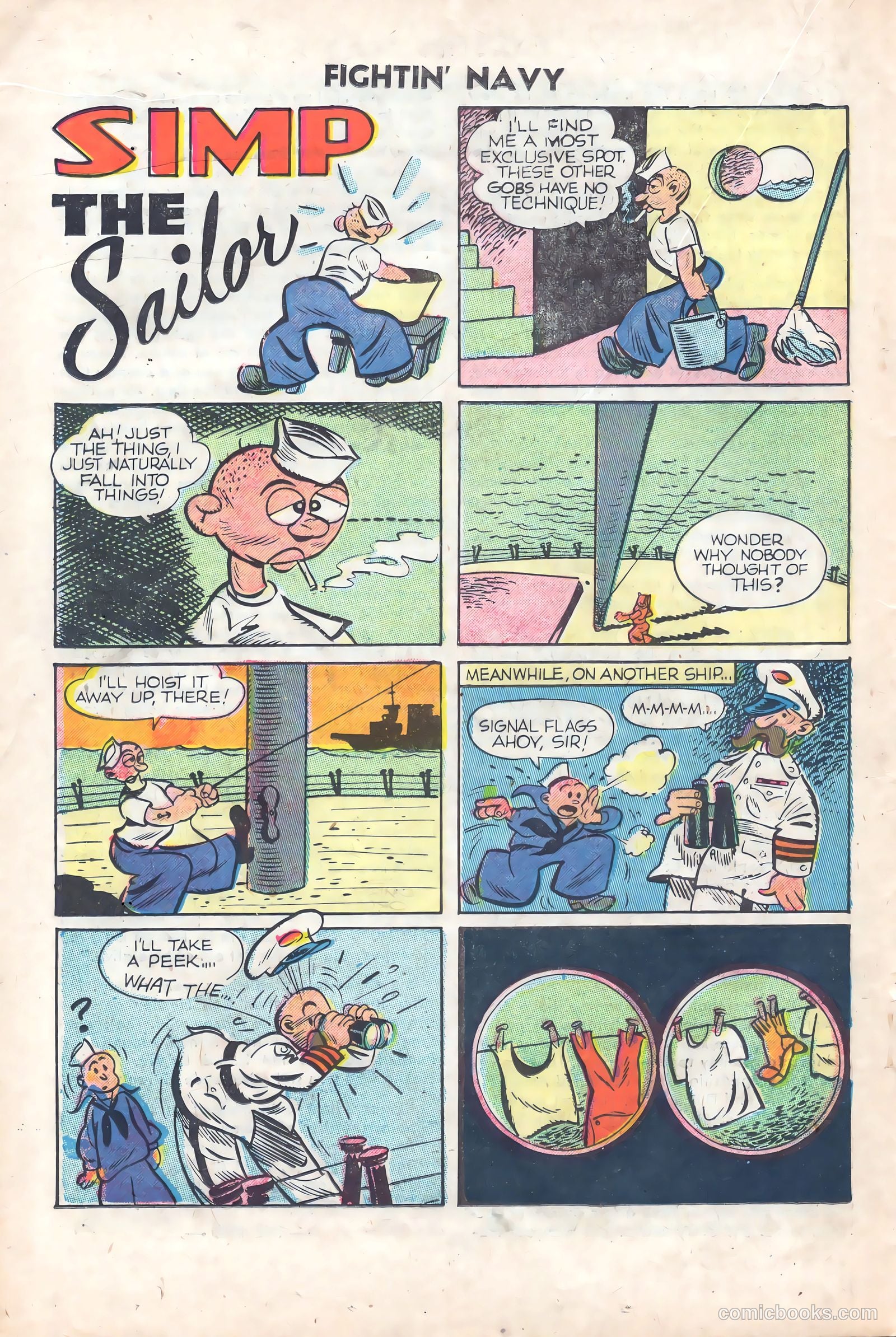 Fightin' Navy #76 (1956) — page 18 of 36