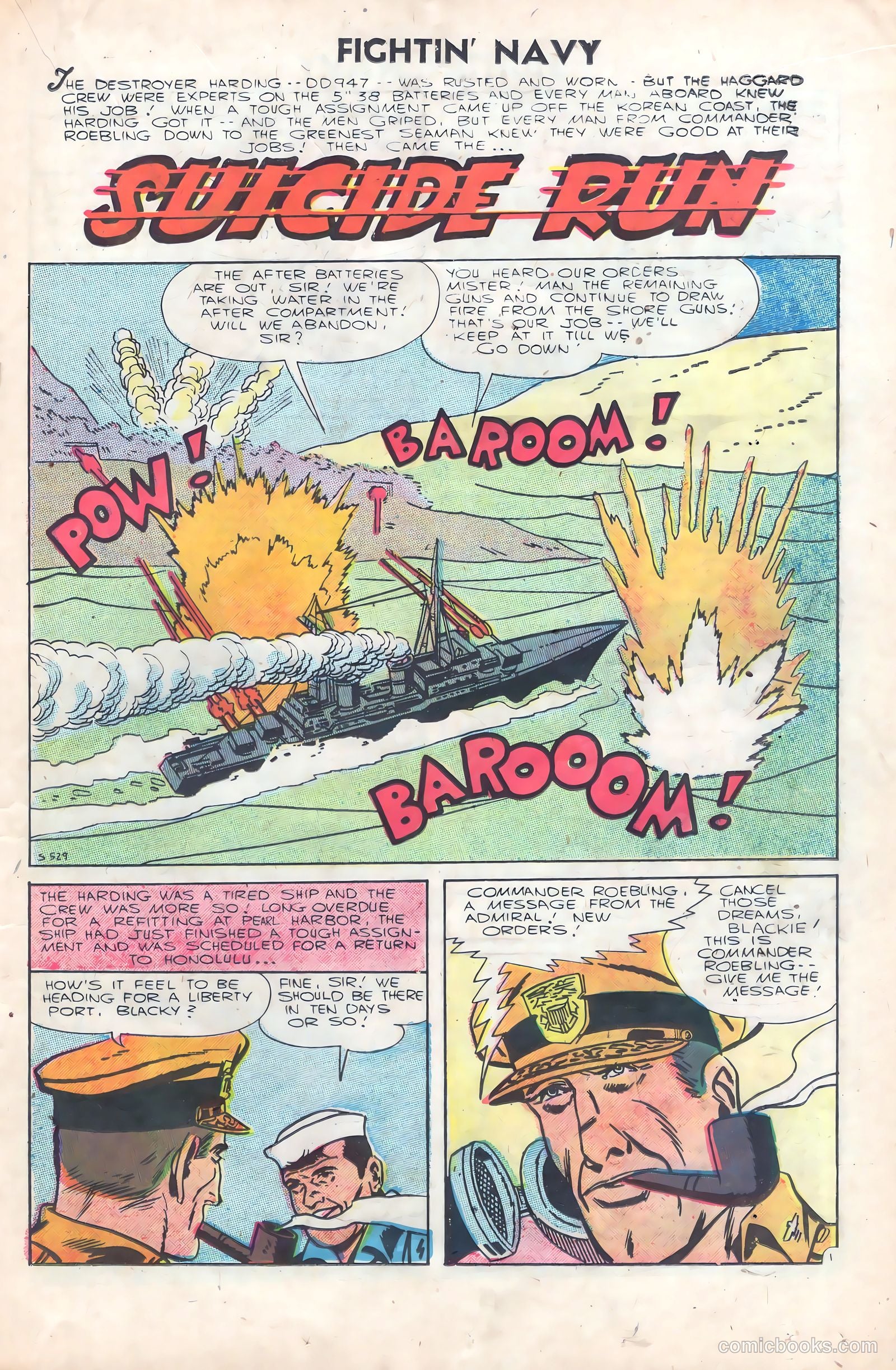 Fightin' Navy #76 (1956) — page 19 of 36