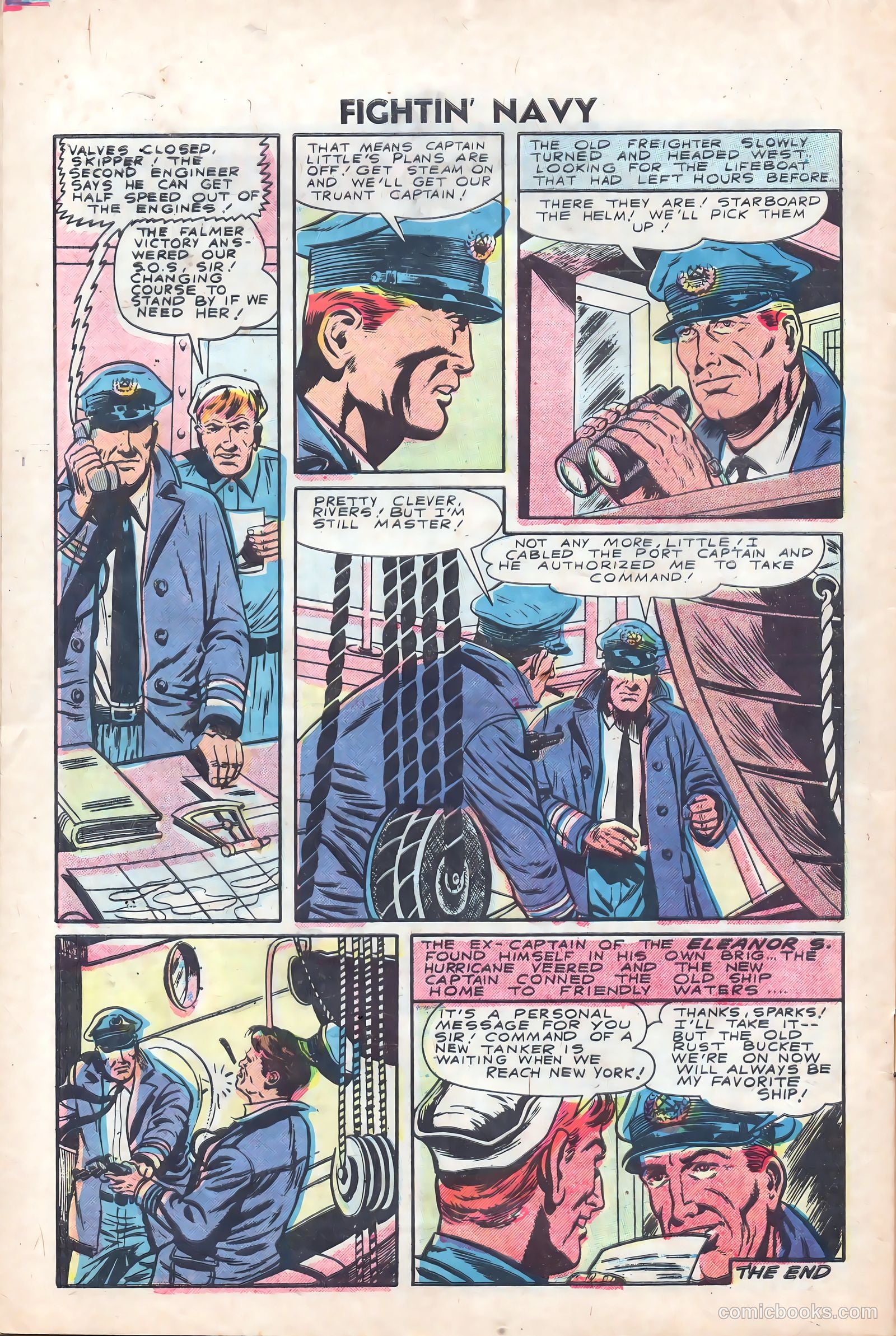 Fightin' Navy #76 (1956) — page 32 of 36