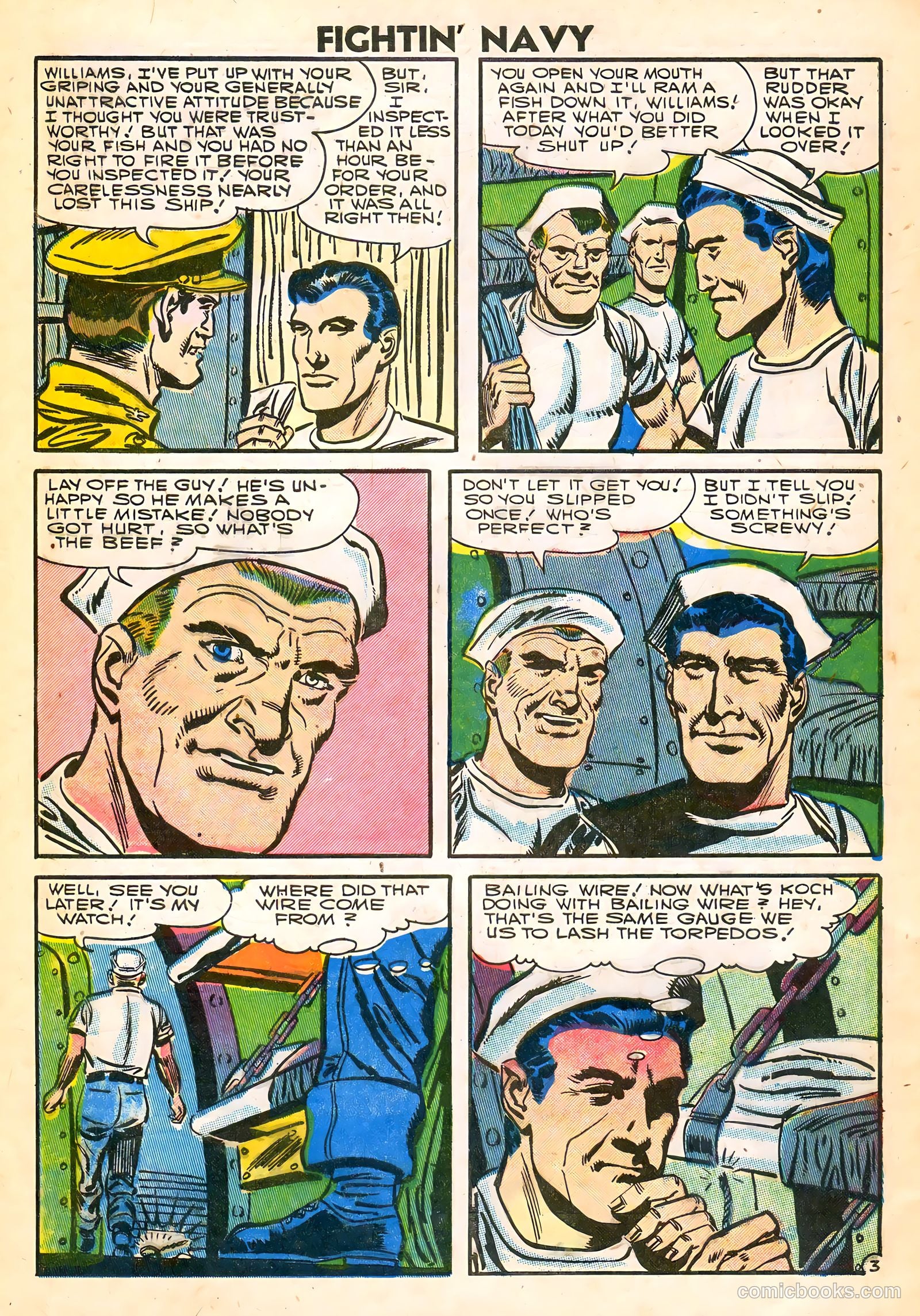 Fightin' Navy #77 (1957) — page 28 of 36