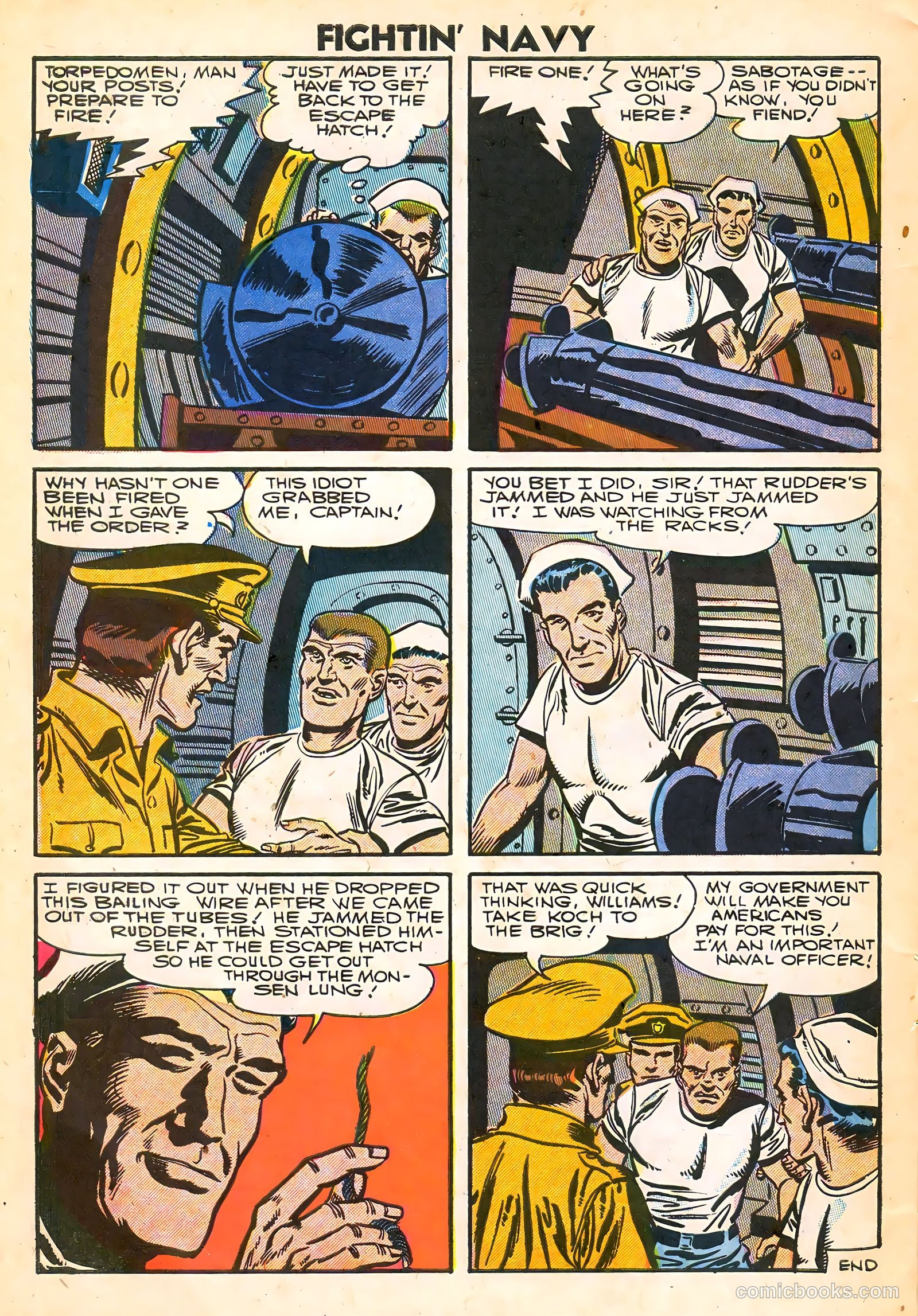 Fightin' Navy #77 (1957) — page 30 of 36