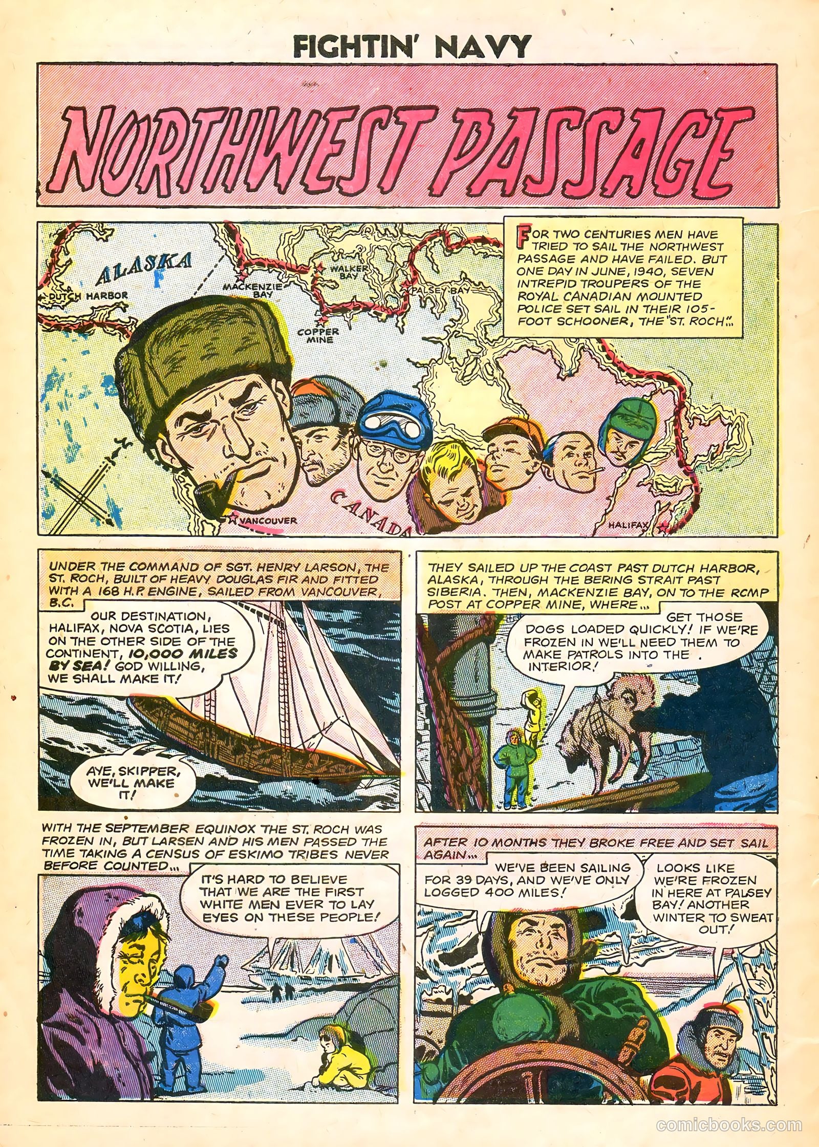 Fightin' Navy #77 (1957) — page 32 of 36